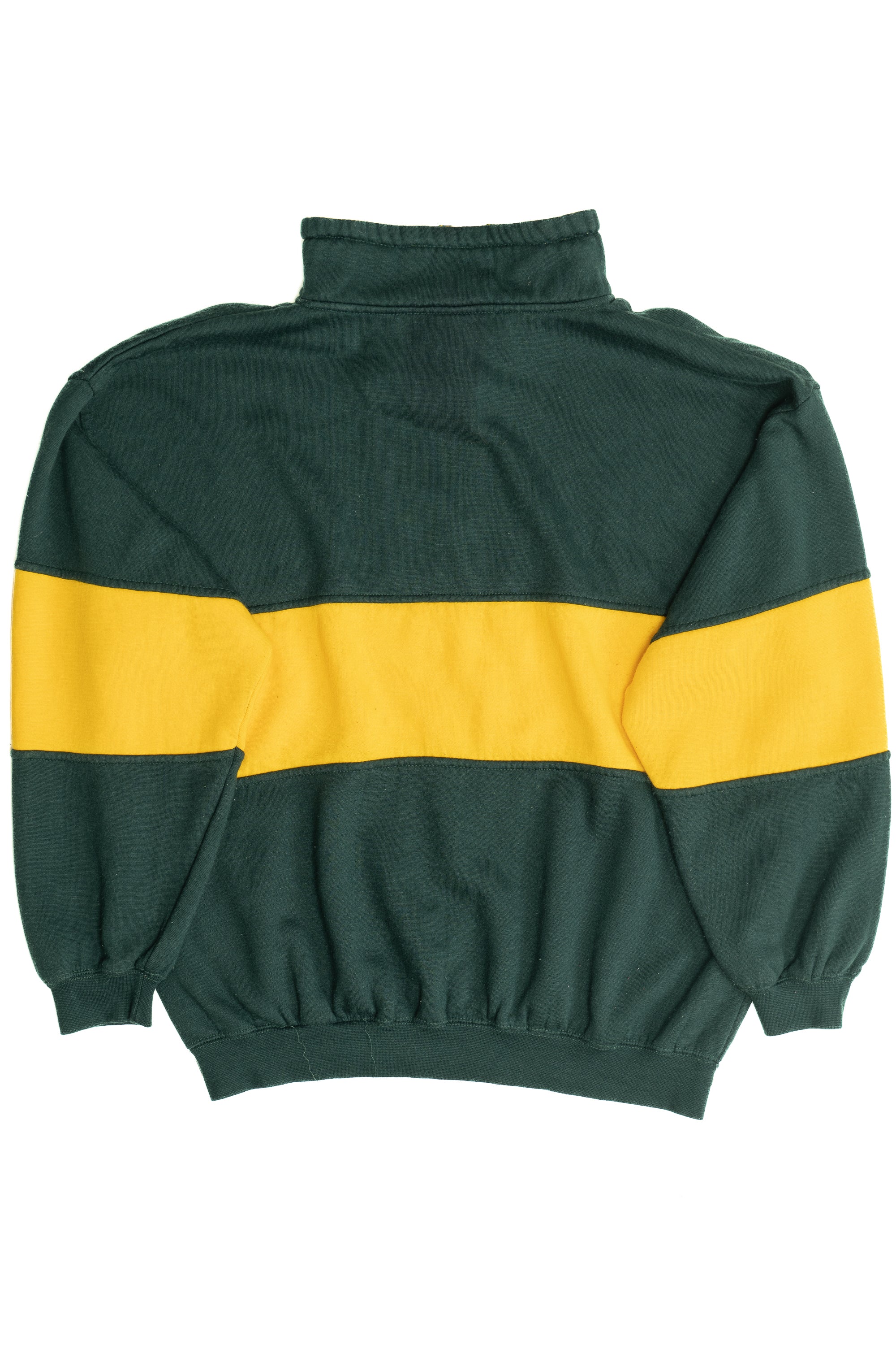 Vintage Australia Color Block Quarter Zip Cotton Fleece Sweatshirt (1990s)