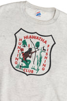 Vintage "Hiawatha Hunting Fishing Club" Sweatshirt (1990s)