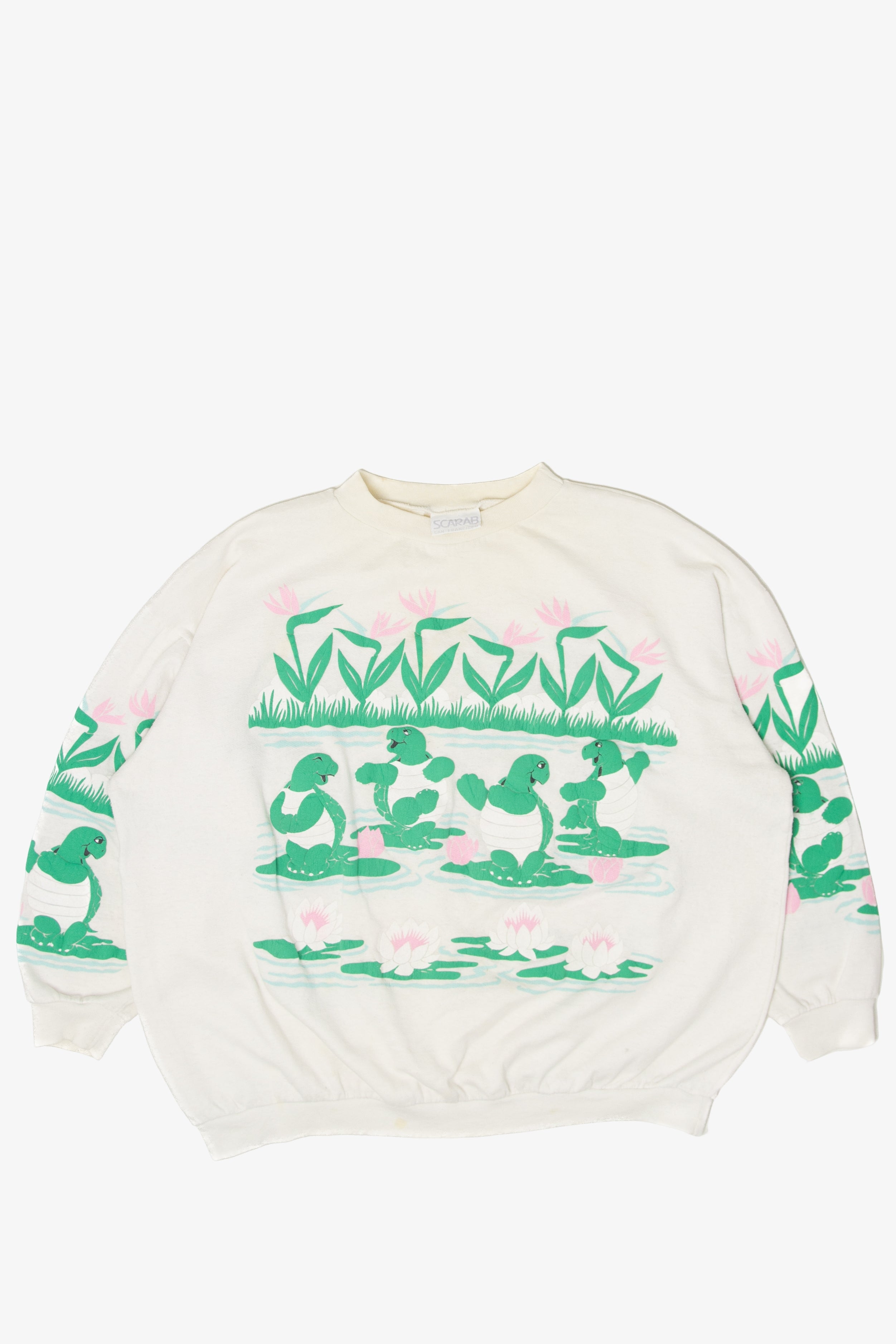 Vintage Turtles In A Pond Sweatshirt