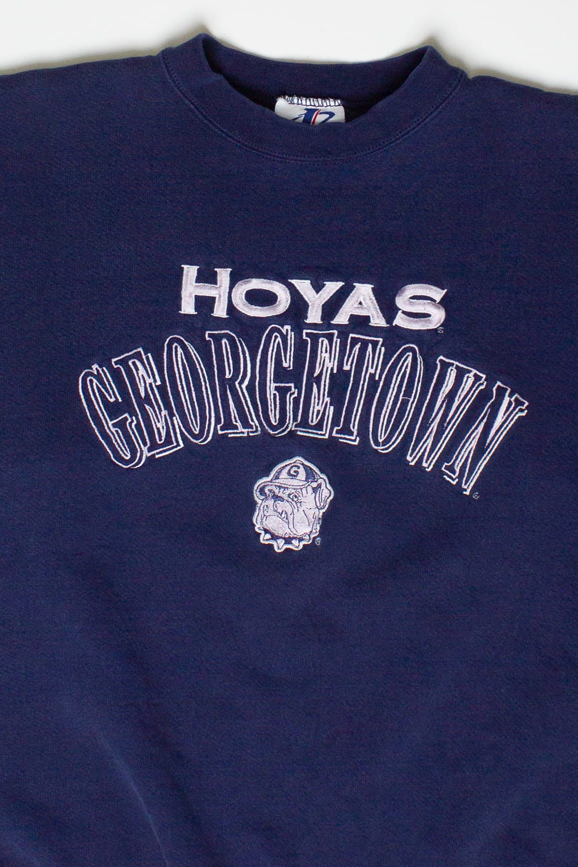 Vintage Embroidered Georgetown Hoyas Sweatshirt (1990s)