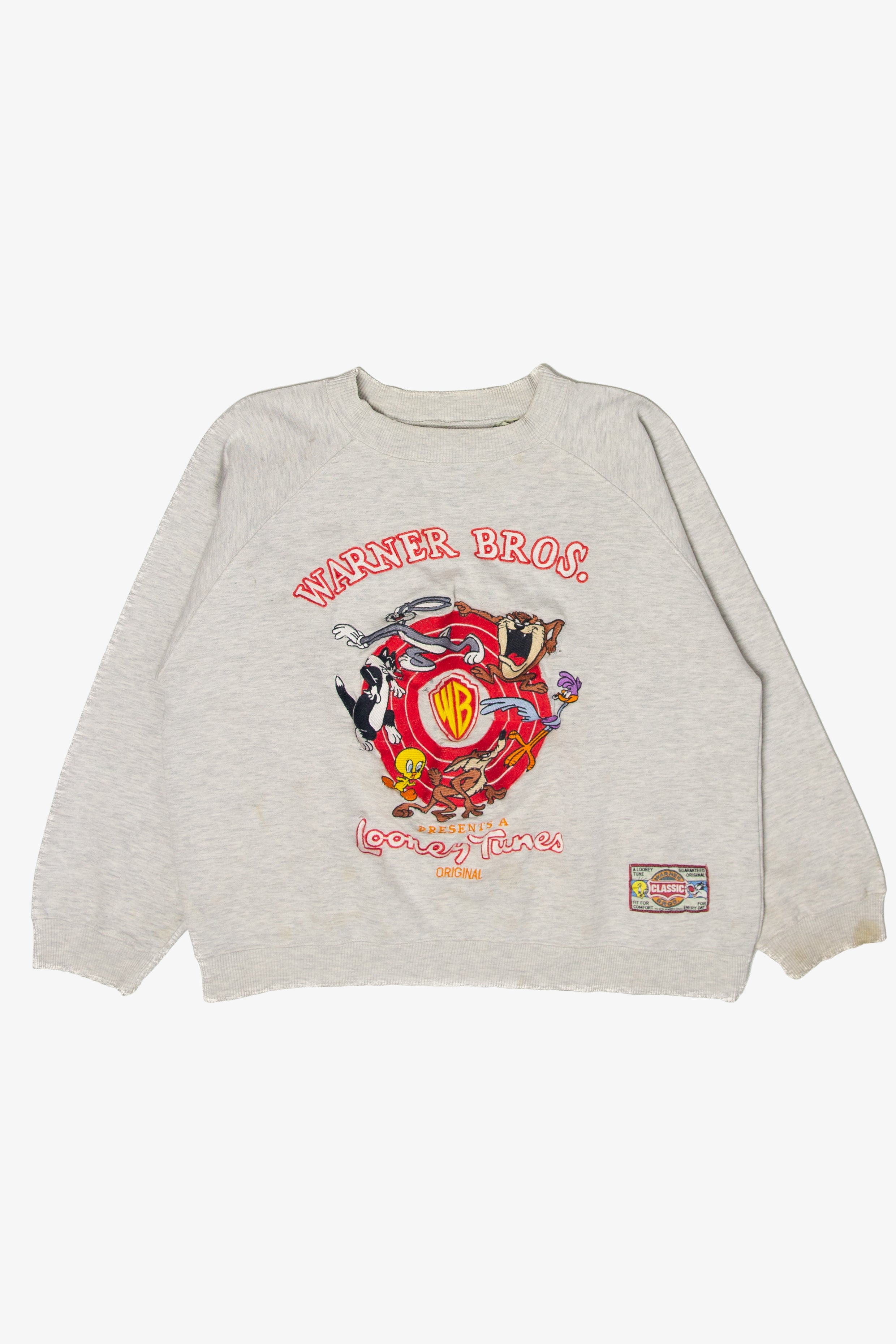 Vintage Embroidered Warner Bros. Looney Tunes Sweatshirt