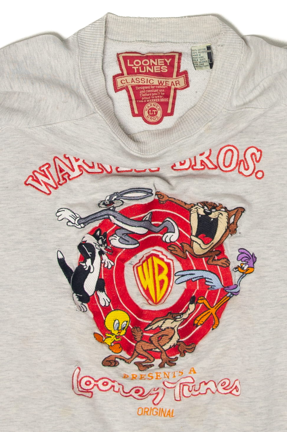 Vintage Embroidered Warner Bros. Looney Tunes Sweatshirt