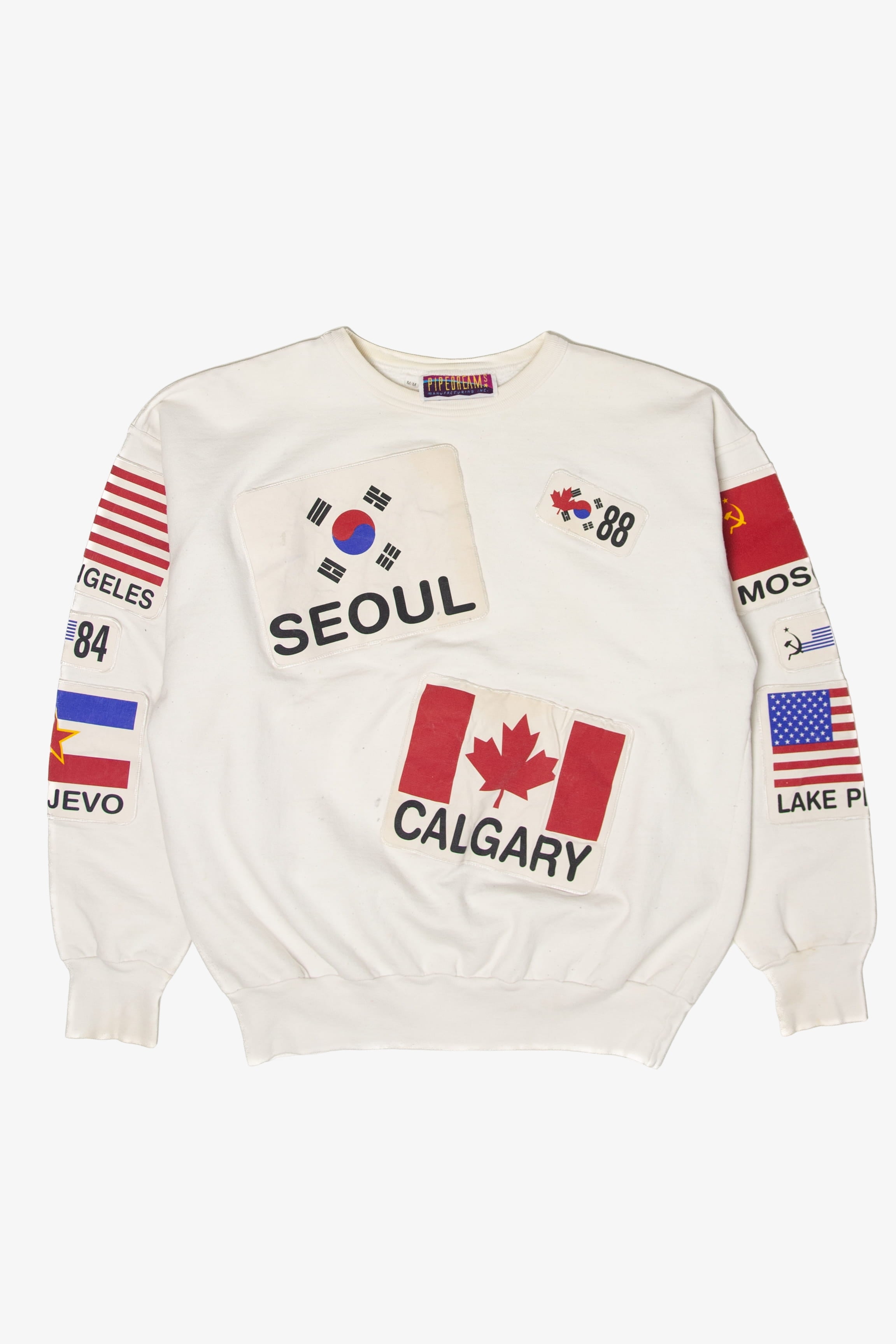Vintage Olympics Patches Sweatshirt (1980s)