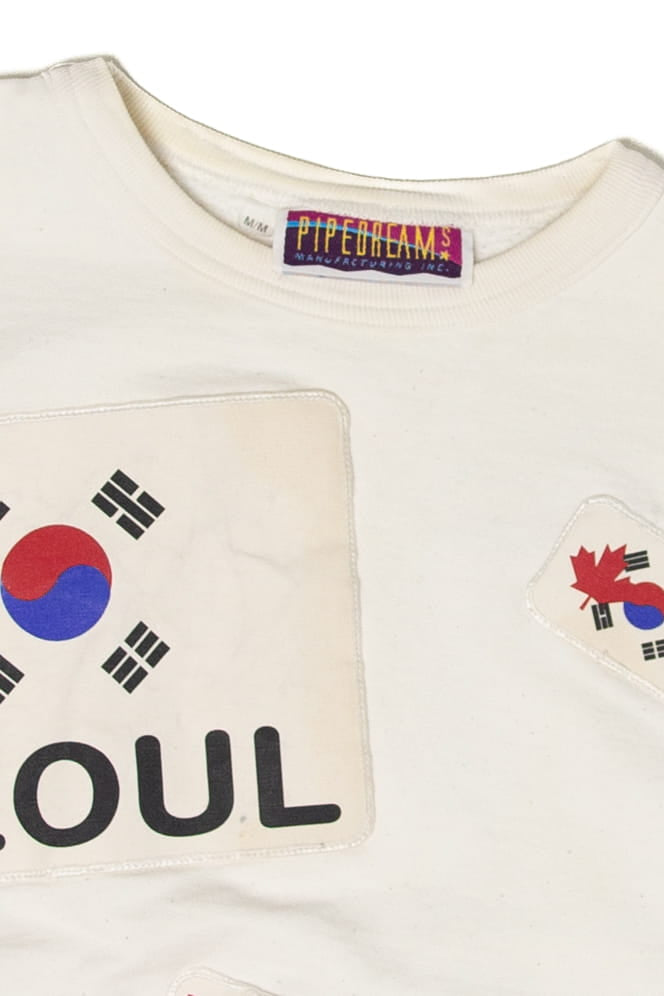 Vintage Olympics Patches Sweatshirt (1980s)