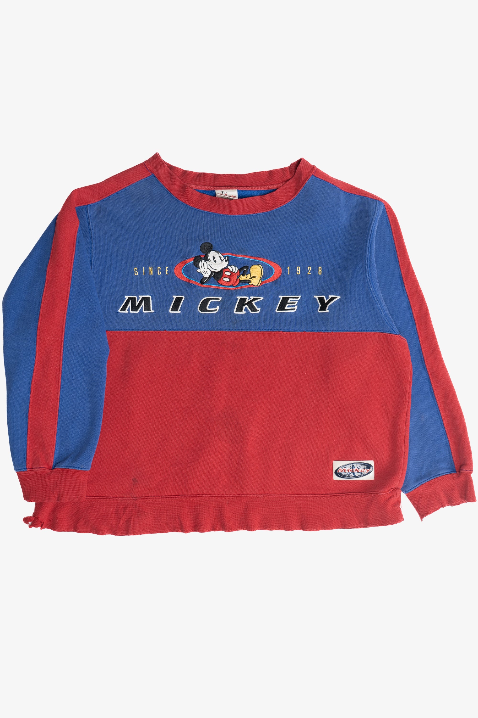 Vintage Distressed Mickey Embroidered The Disney Store Sweatshirt (2000s)
