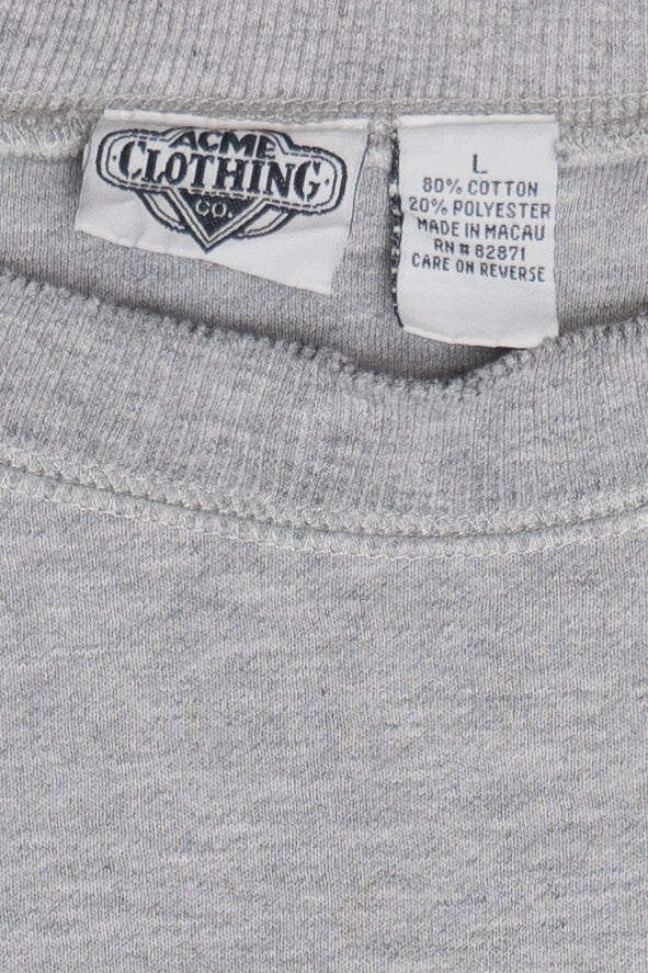 Vintage Distressed Looney Tunes "Warner Bros." Embroidered Sweatshirt (1990s)