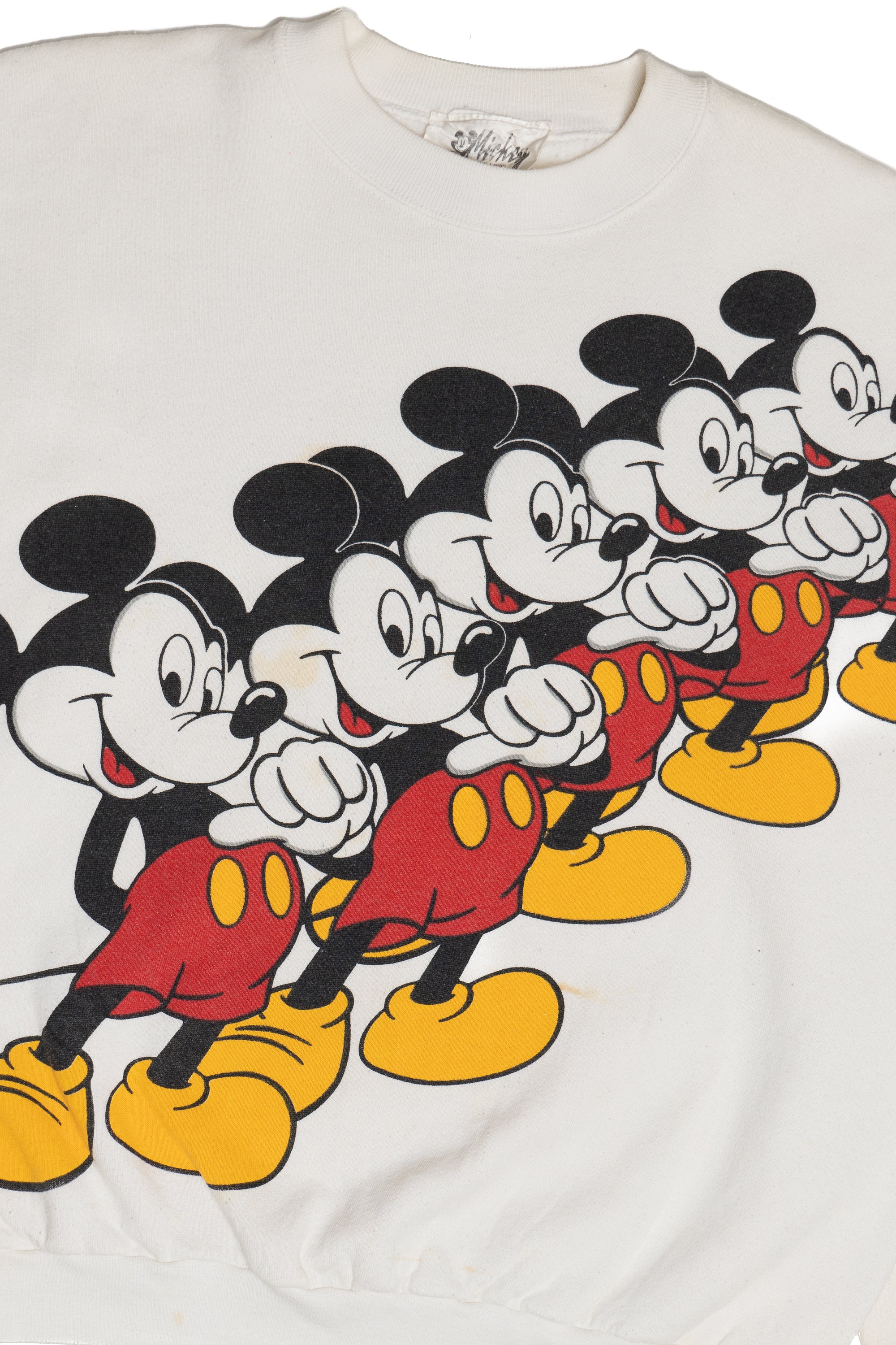 Vintage Mickey Mouse Repeated Print Jerry Leigh Sweatshirt (1990s)