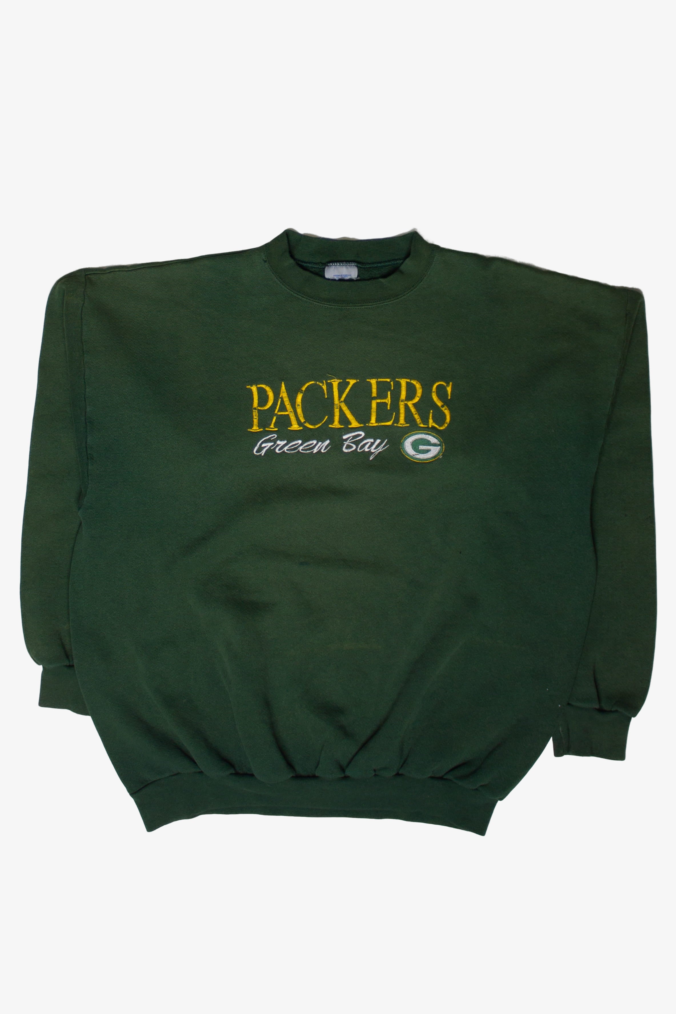 Vintage Green Bay Packers Embroidered Sweatshirt (1990s)
