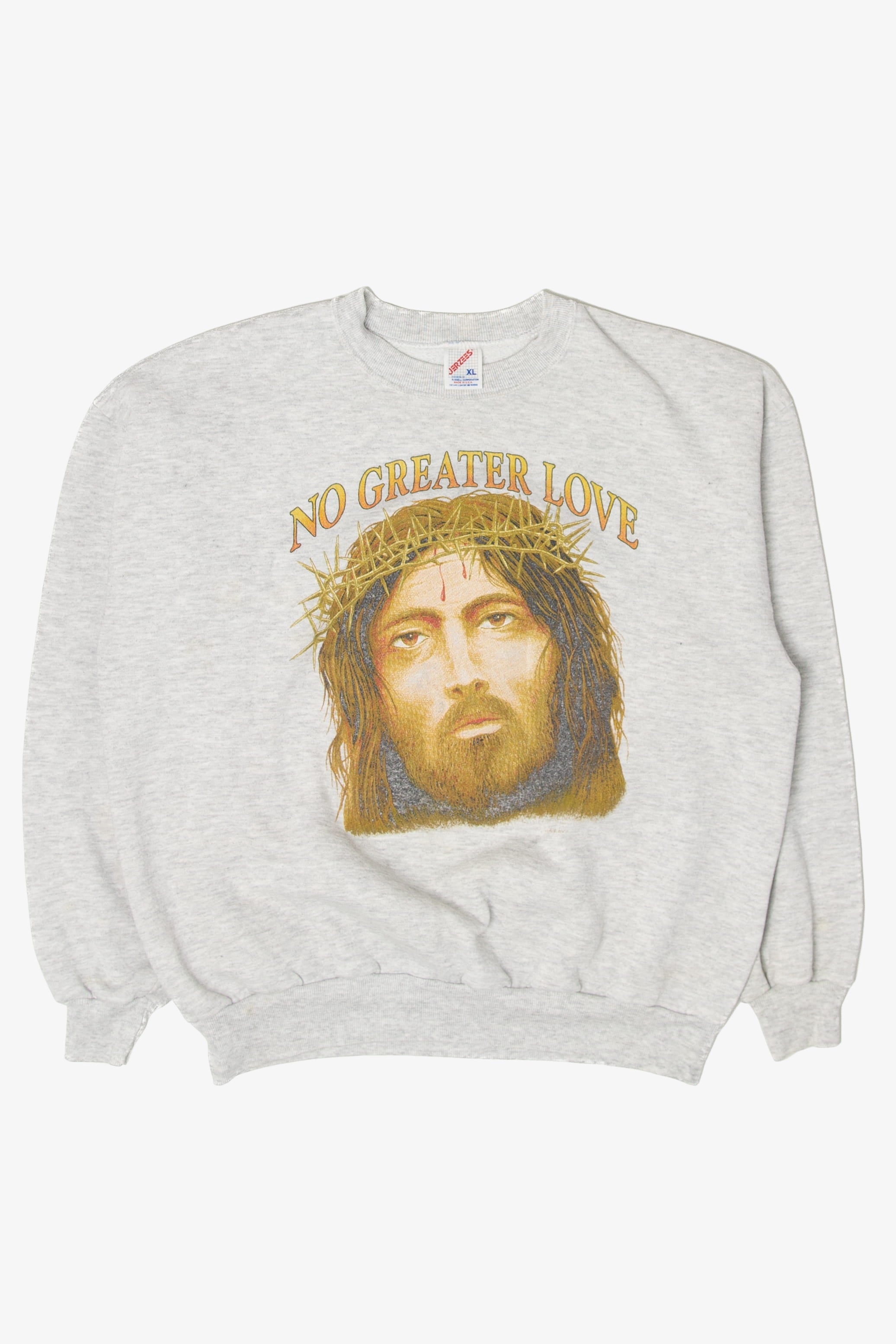 Vintage Jesus "No Greater Love" Sweatshirt (1990s)