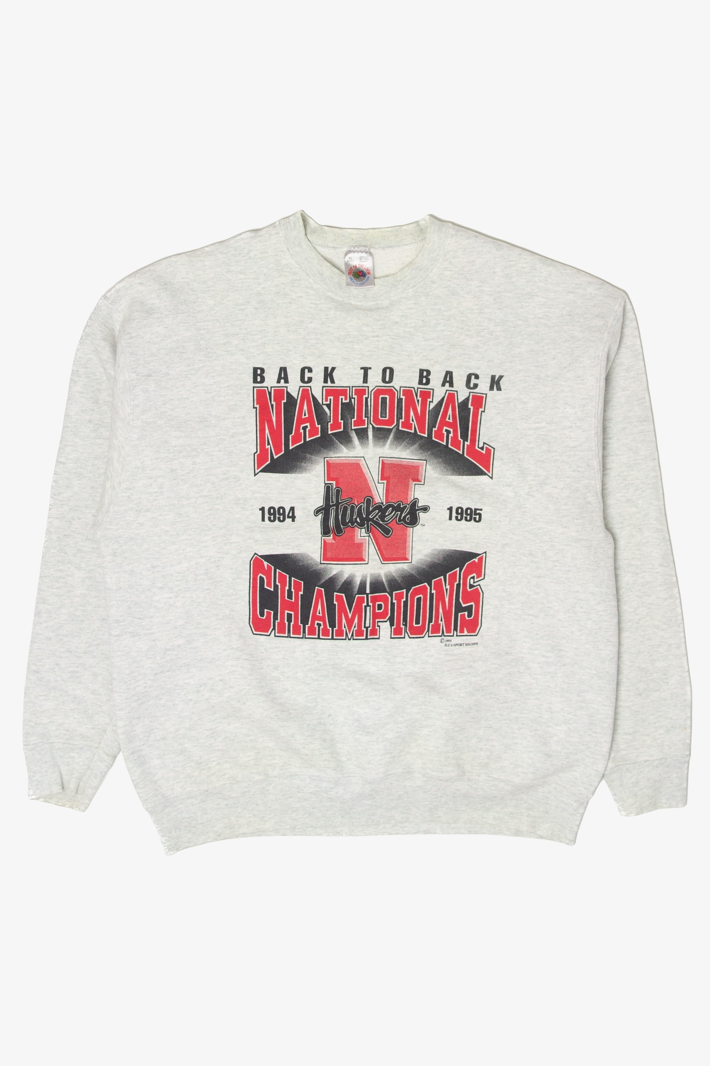 Vintage Back To Back National Champions Huskers Sweatshirt (1990s)