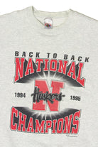 Vintage Back To Back National Champions Huskers Sweatshirt (1990s)