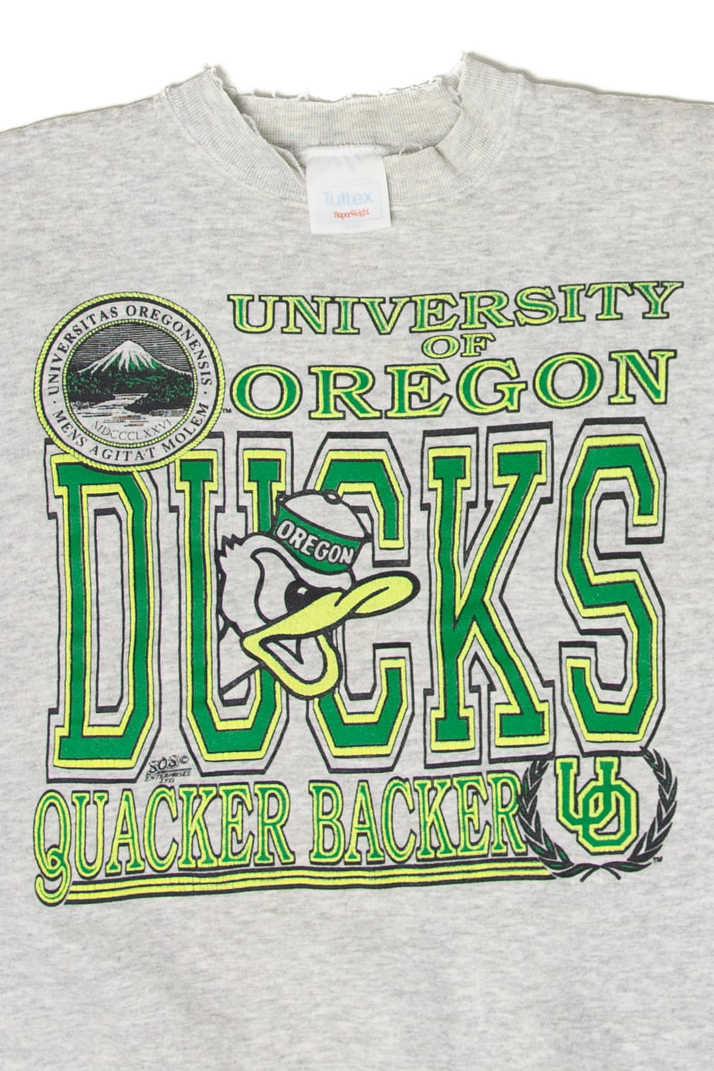 Vintage University Of Oregon Ducks Quarter Backer Sweatshirt (1990s)