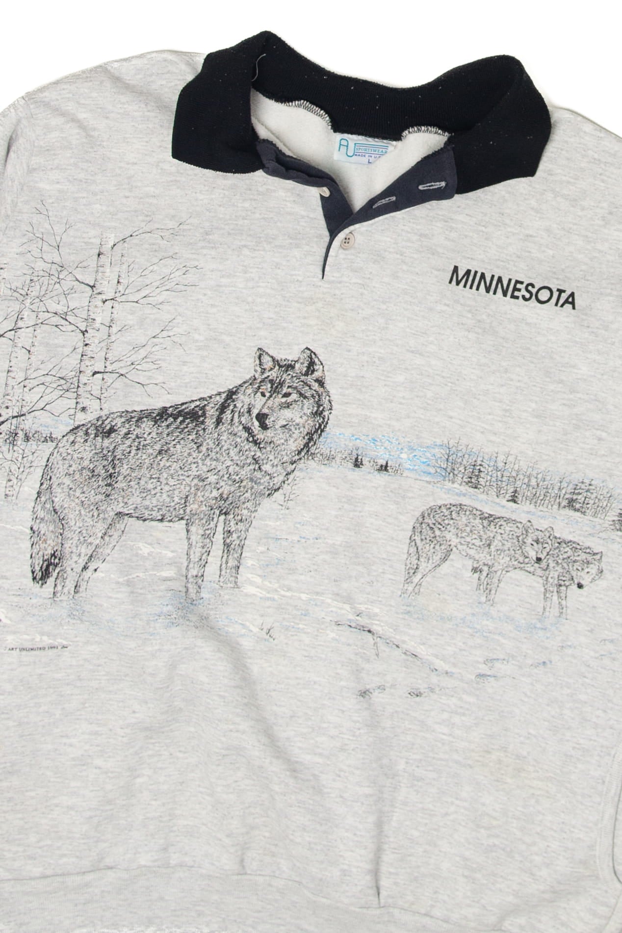 Vintage Minnesota Wolves Sweatshirt (1990s)