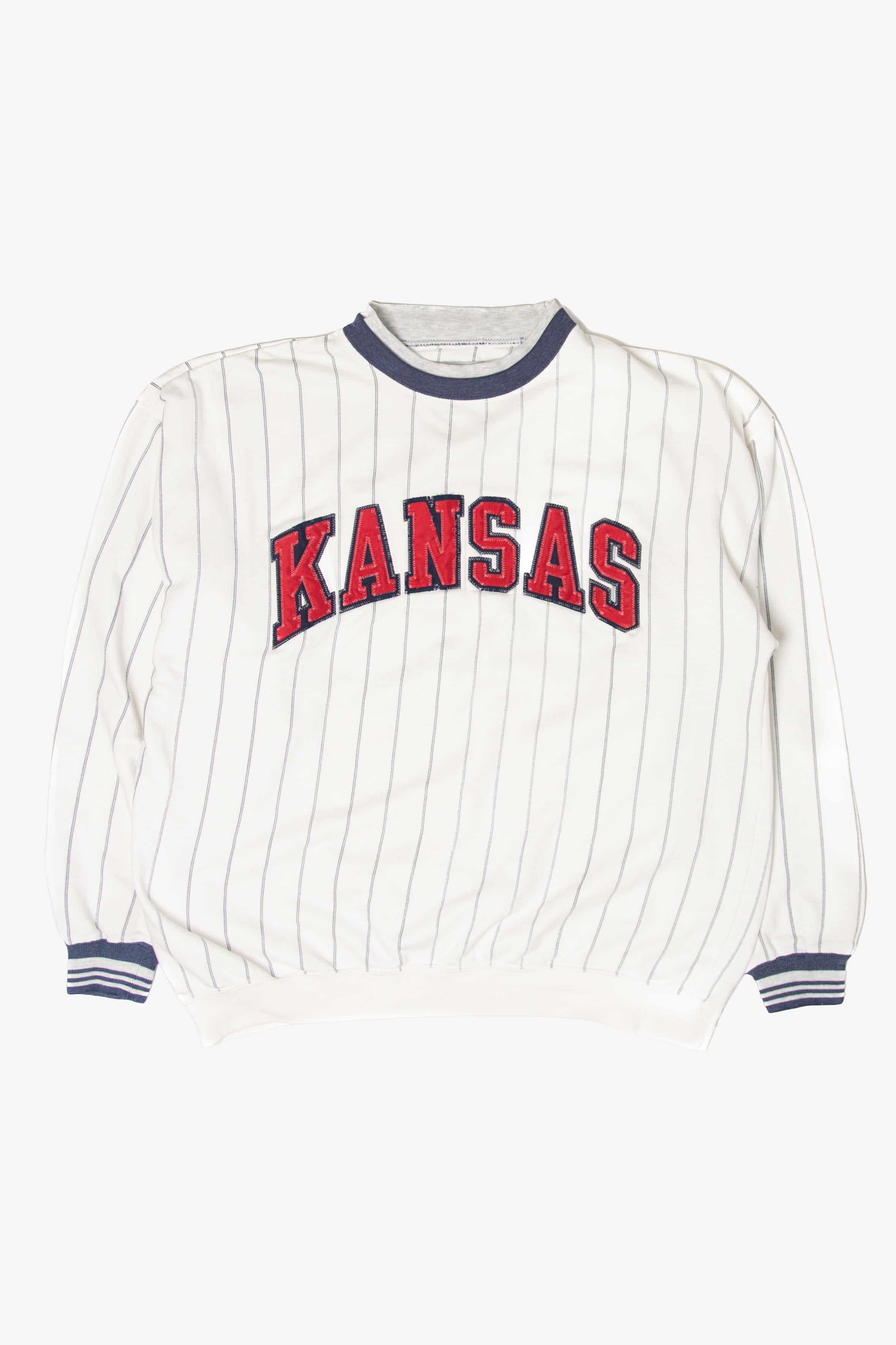 Vintage Striped Kansas Sweatshirt (1990s)