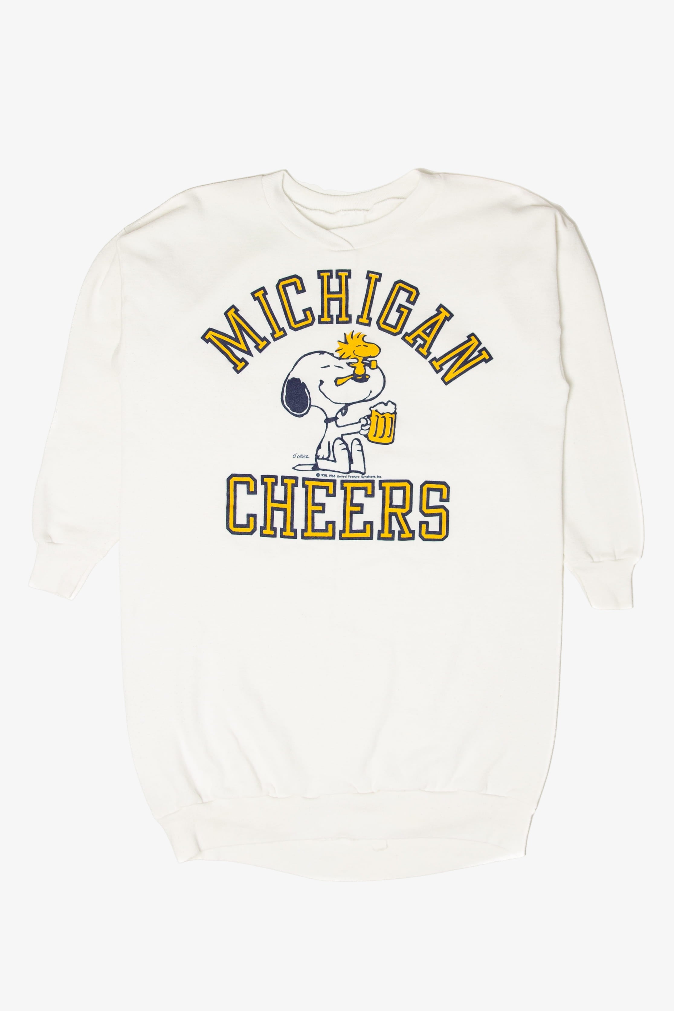 Vintage Snoopy "Michigan Cheers" Sweatshirt (1980s)