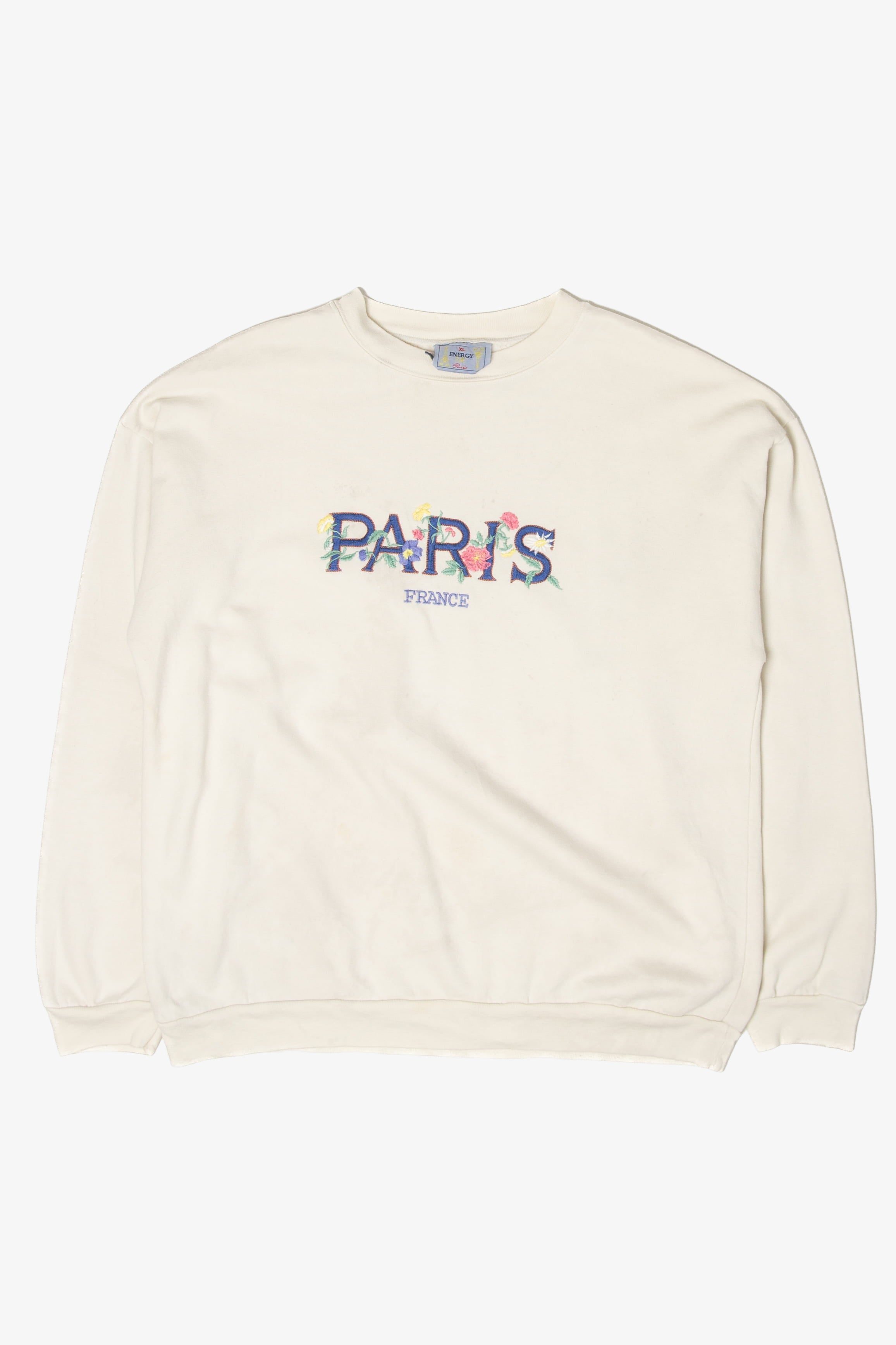 Vintage Embroidered Paris France Sweatshirt (1990s)