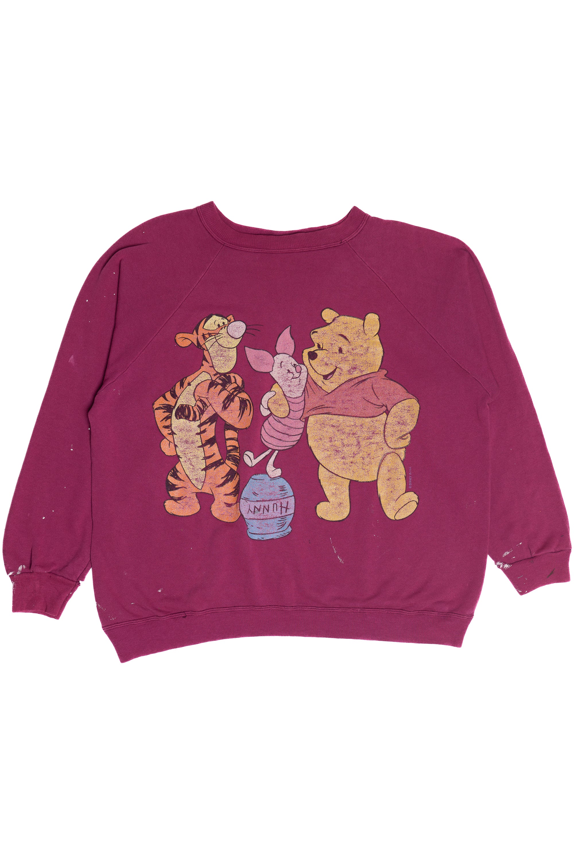 Vintage Distressed Winnie The Pooh Tigger & Piglet Sweatshirt (1990s)