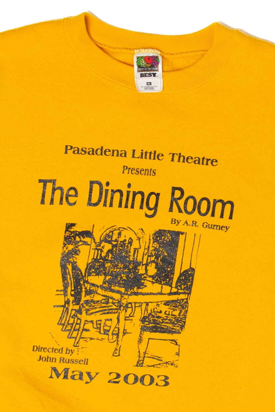Vintage Pasadena Theatre Presents The Dining Room Sweatshirt (2000s)