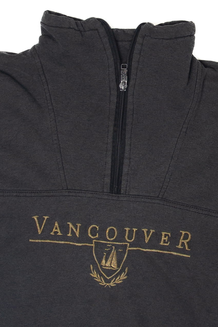 Recycled Vancouver Half Zip Sweatshirt