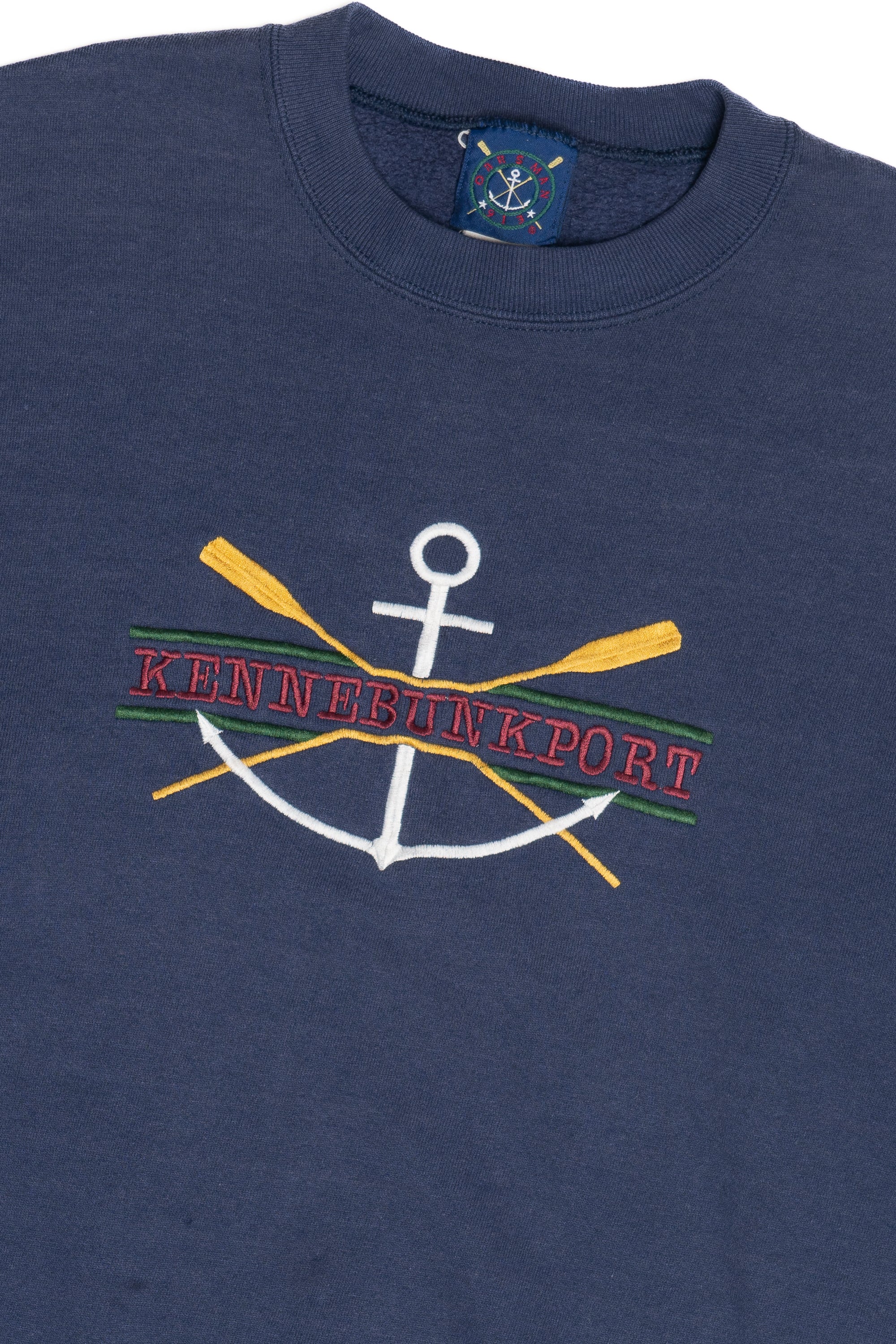 Vintage "Kennebunkport" Embroidered Oarsman 913 Sweatshirt (1990s)