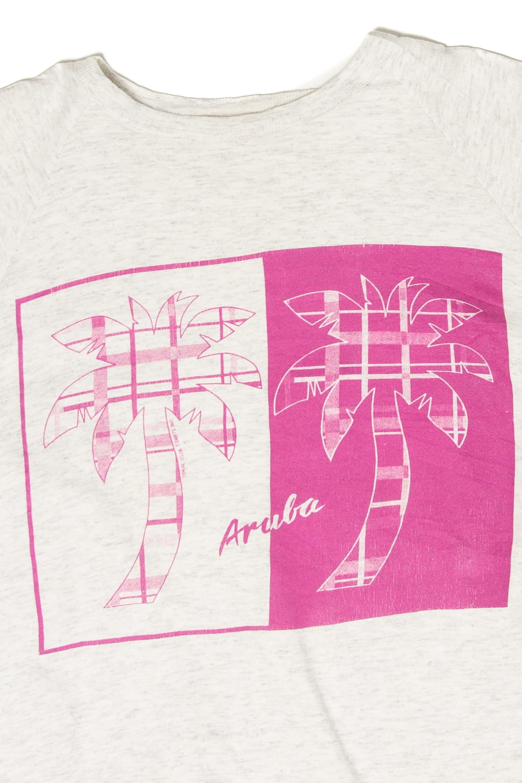 Vintage Aruba Plaid Sleeved Sweatshirt (1990s)
