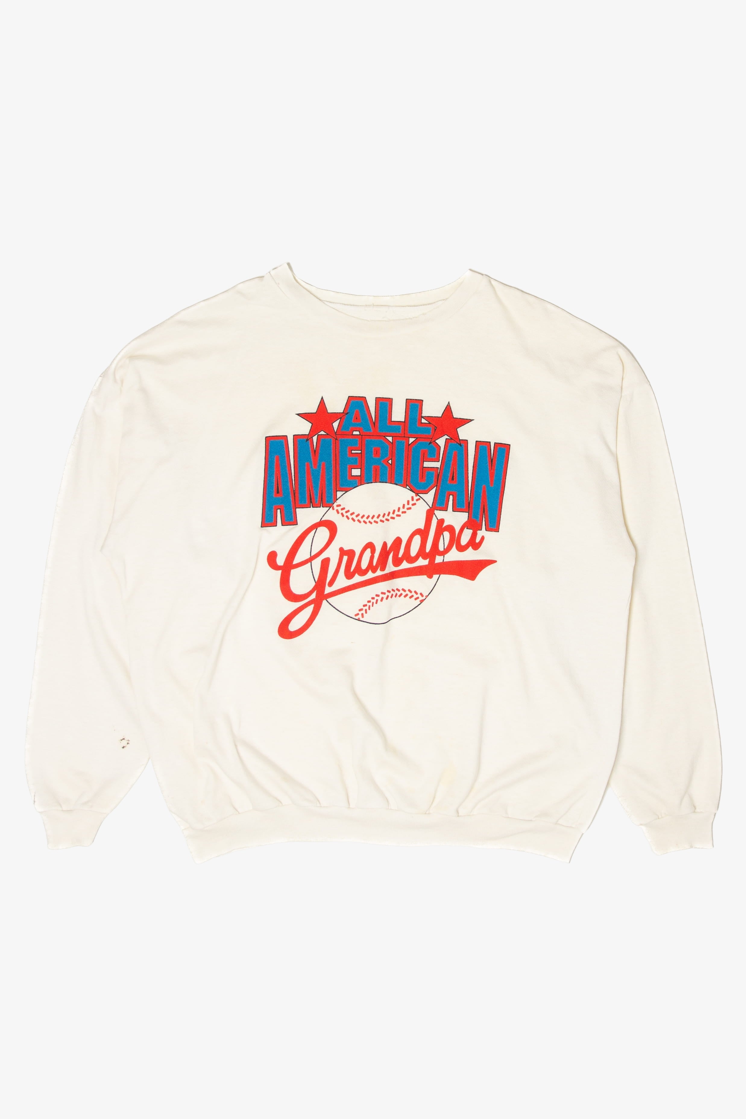 Vintage "All American Grandpa" Baseball Sweatshirt (1990s)