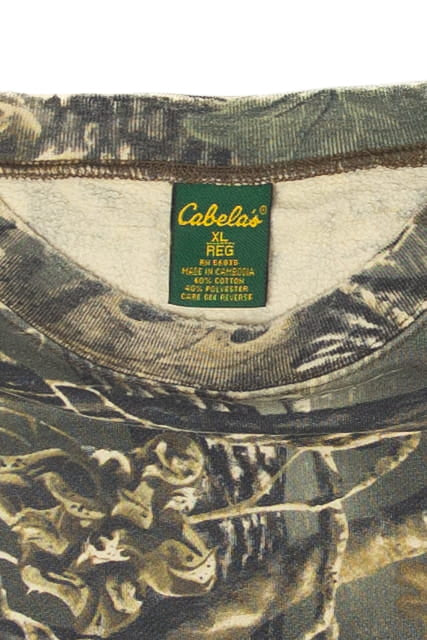 Cabela Woodlands Camoflauge Sweatshirt