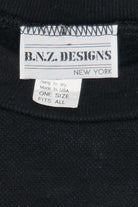 Vintage Suede-Like Zig Zag Applique Sweatshirt (1980s)
