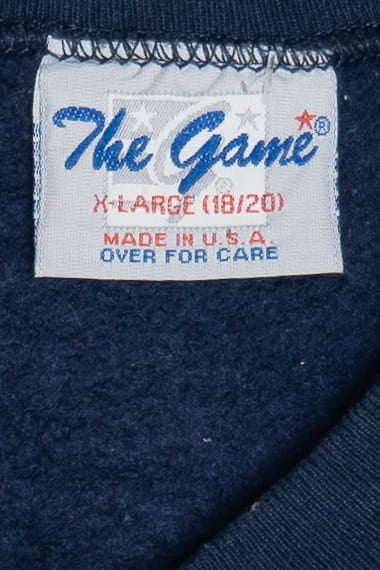 Vintage Notre Dame Fighting Irish Mascot Front/Back Print Sweatshirt (1990s)