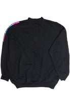 Vintage Nylon Windbreaker Applique Quarter Zip Sweatshirt (1980s)