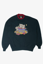 Vintage Kitties In Apple Barrel Sweatshirt (1990s)