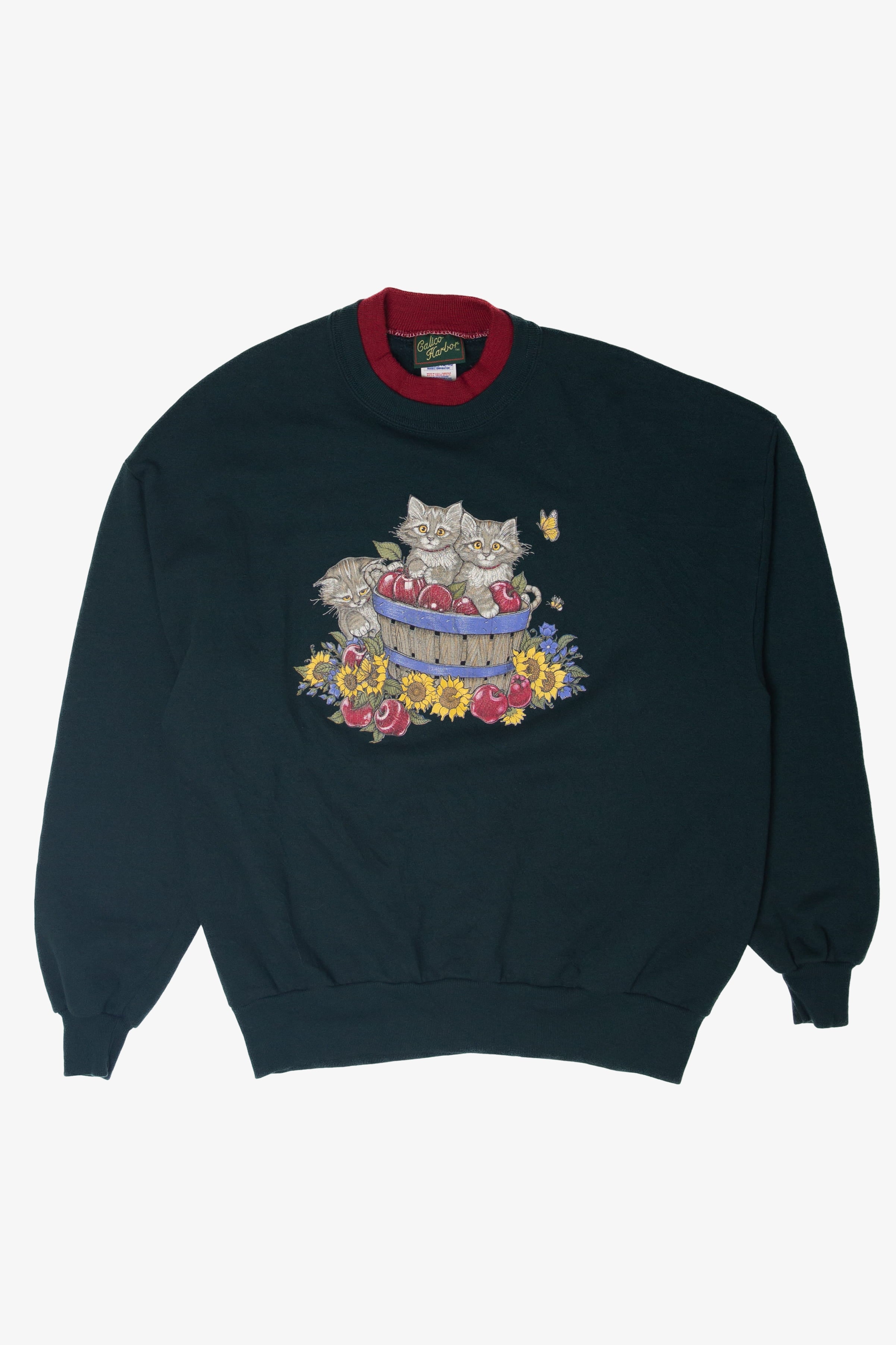 Vintage Kitties In Apple Barrel Sweatshirt (1990s)