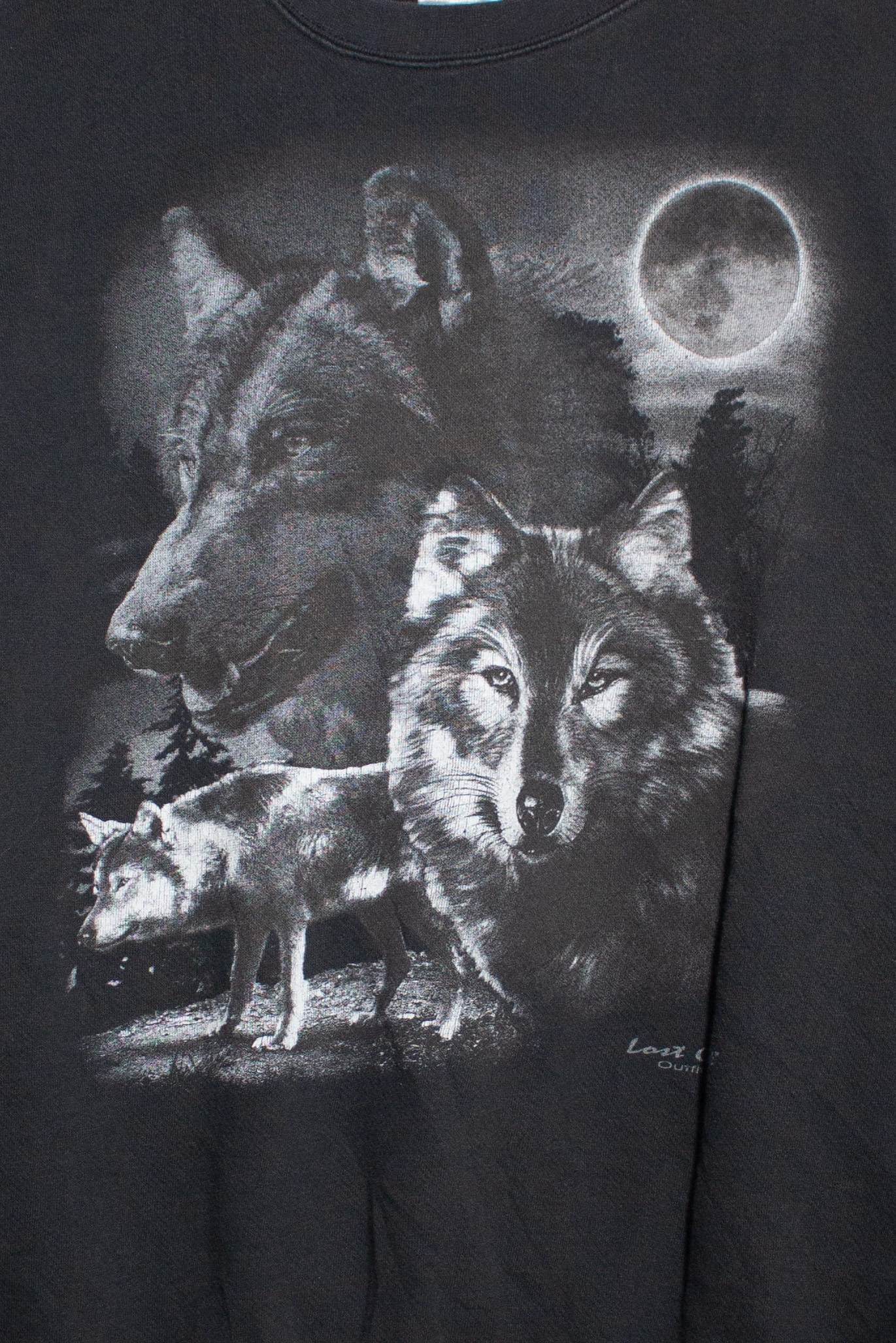 Vintage Full Moon Wolf Sweatshirt (1990s)