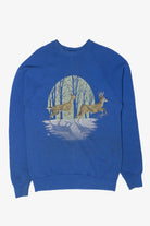 Vintage Deer In Forest Sweatshirt (1980s)