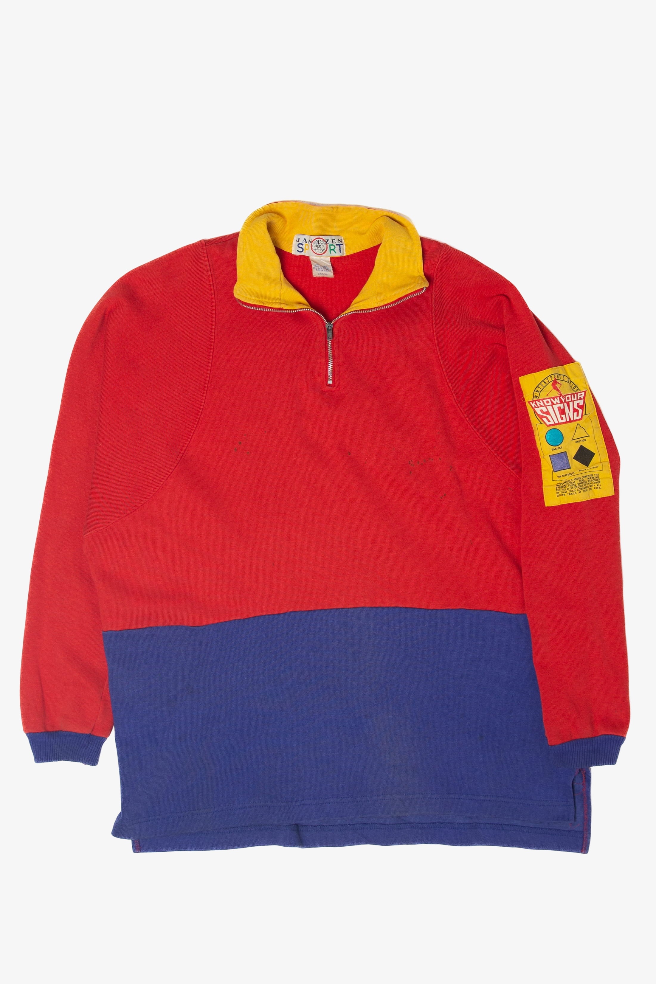 Vintage Color Block Ski Sweatshirt (1990s)
