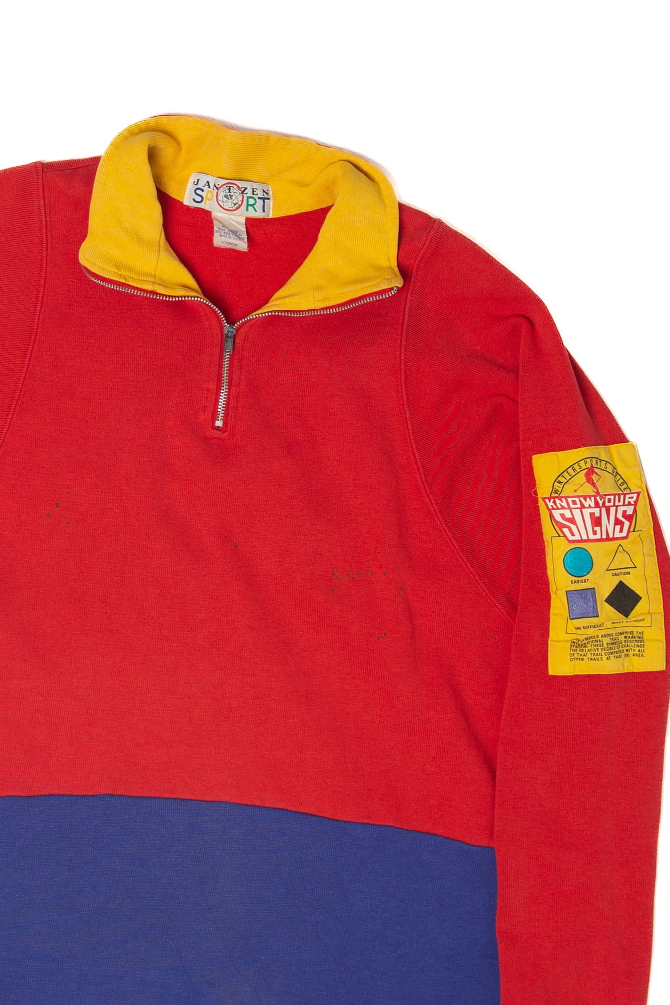 Vintage Color Block Ski Sweatshirt (1990s)