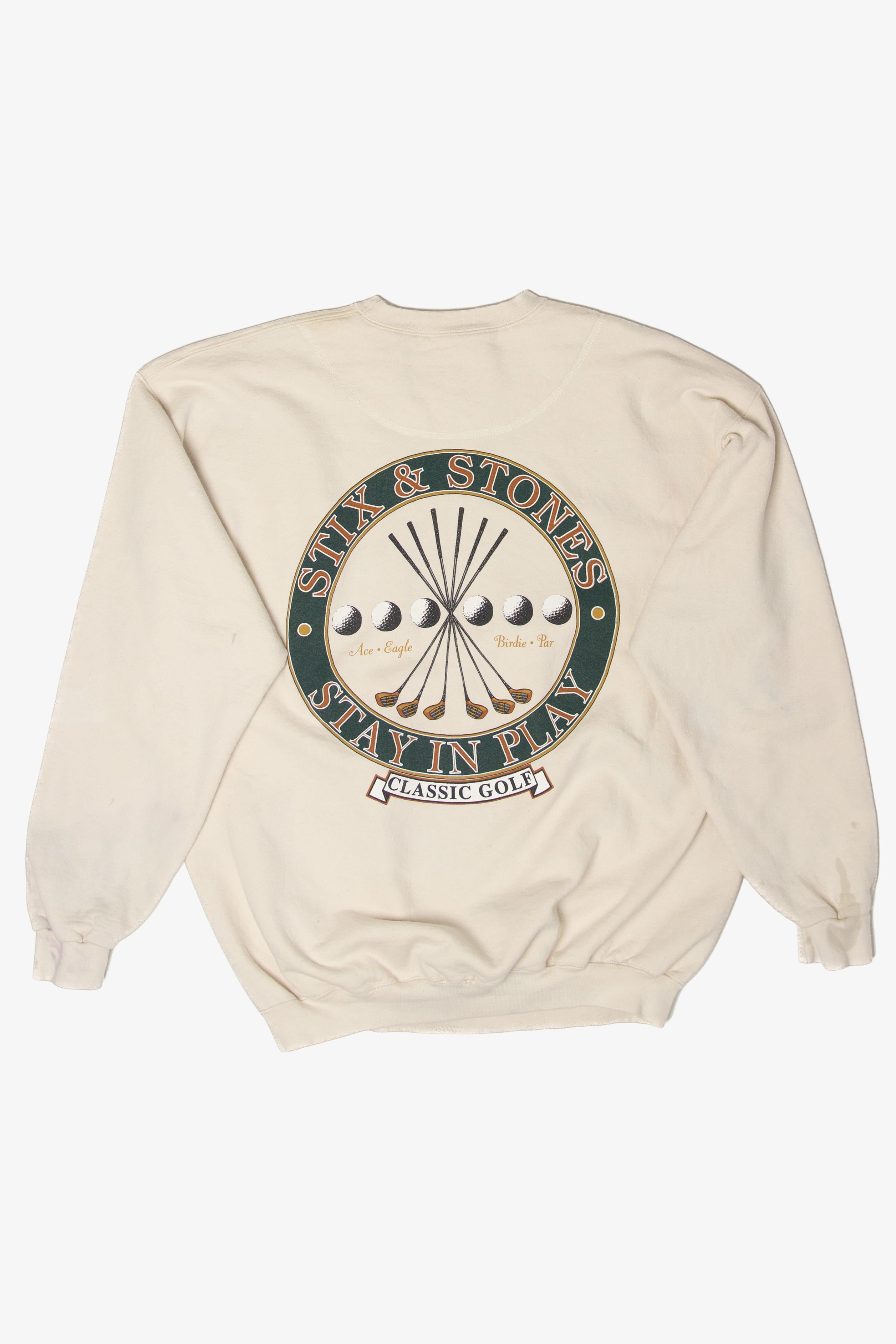 Vintage Stix & Stones Stay In Play Golf Sweatshirt (1990s)
