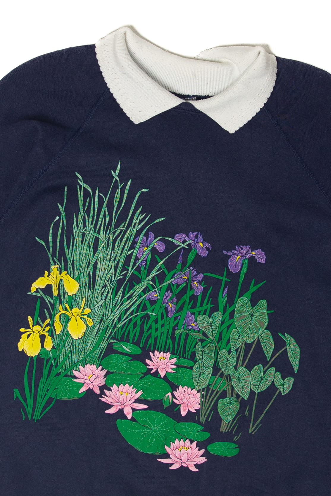 Vintage Lily Pads And Flowers Sweatshirt (1990s)