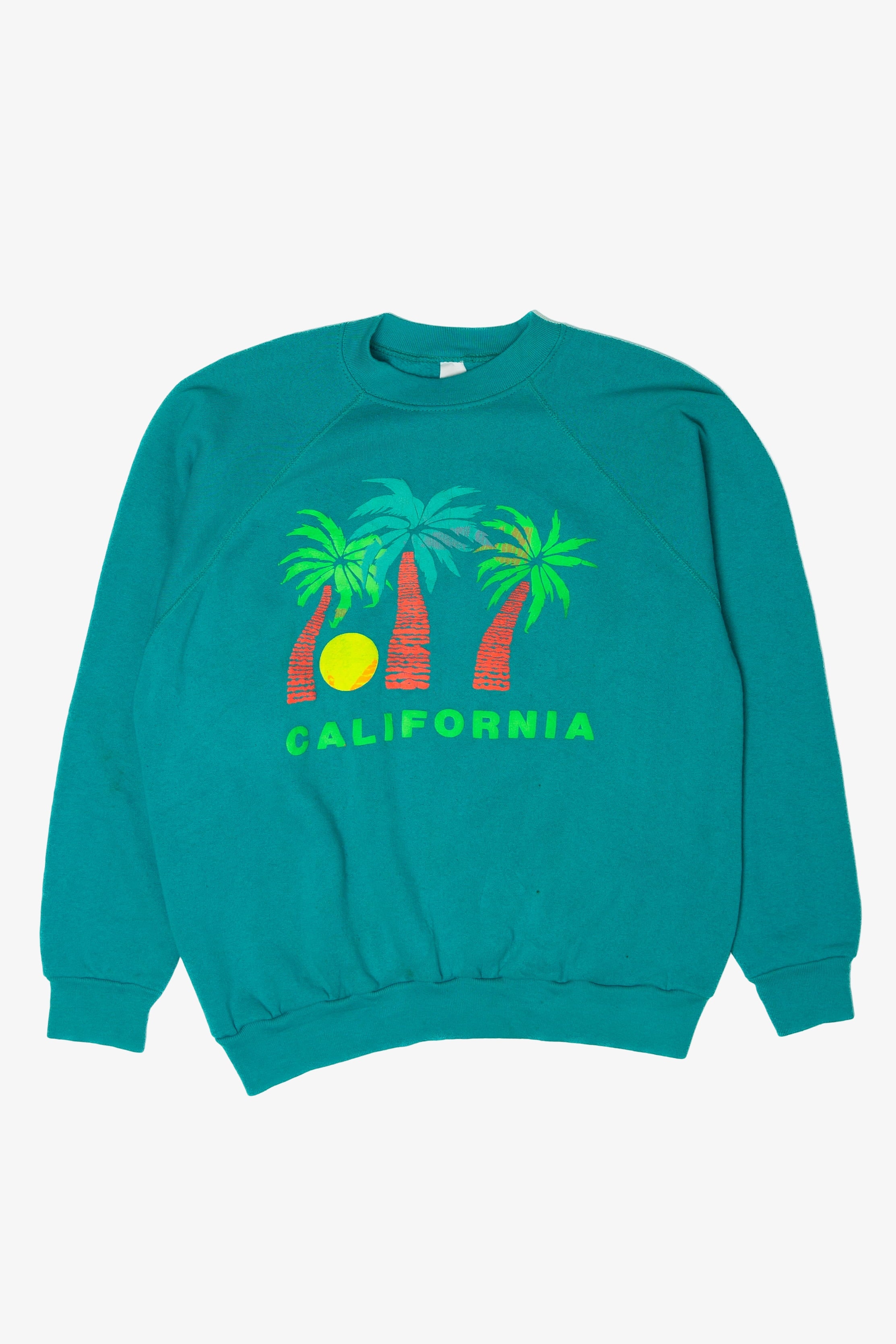 Vintage Embossed California Raglan Sweatshirt (1980s)