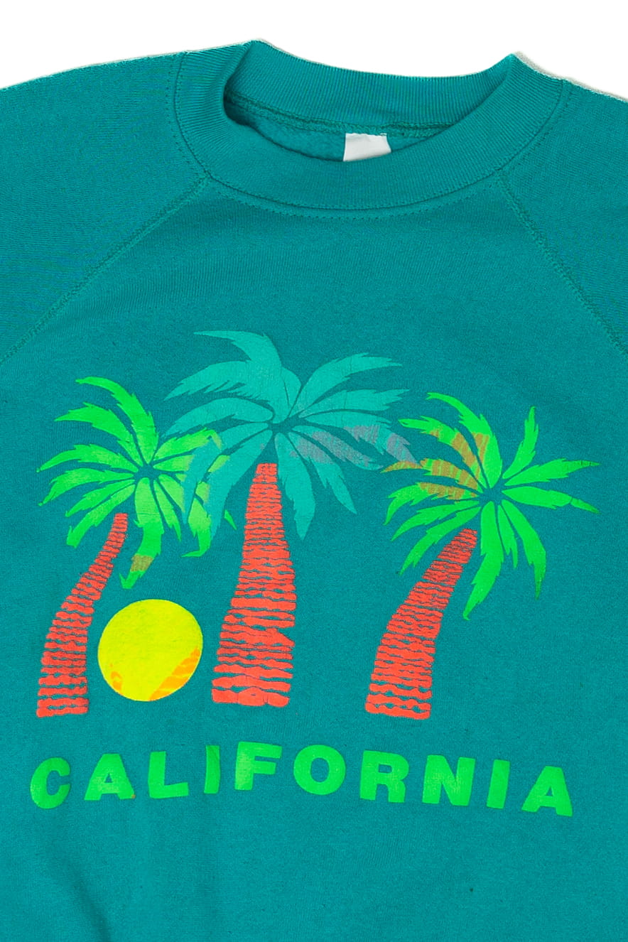 Vintage Embossed California Raglan Sweatshirt (1980s)