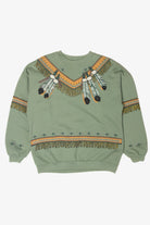 Vintage Native Fringe Print Art Sweatshirt (1990s)