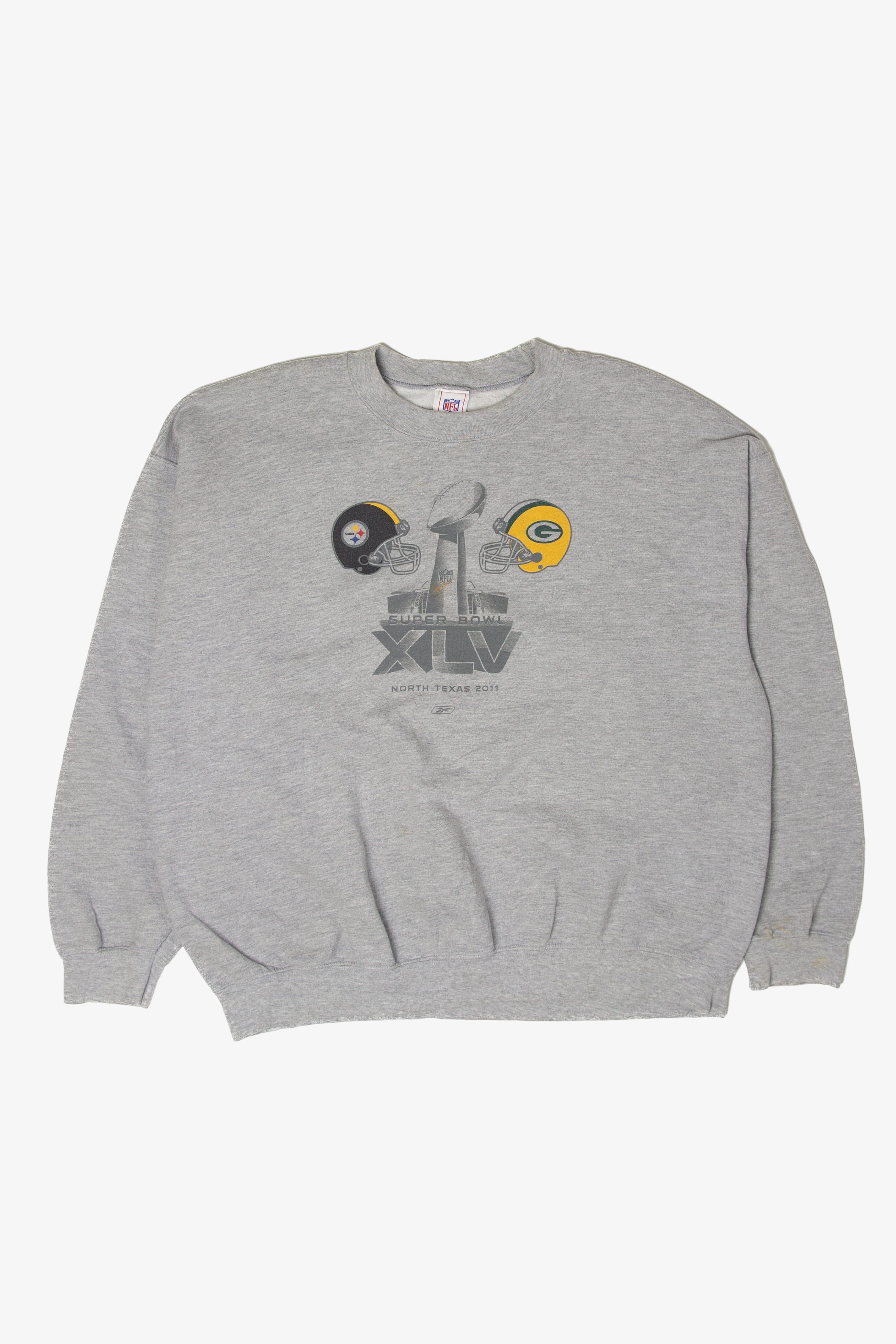 Recycled Superbowl XLV Steelers Packers Sweatshirt (2010s)