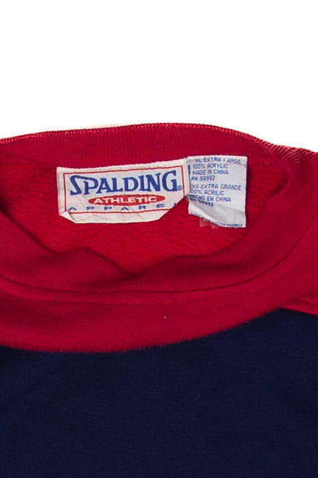 Vintage Spalding Color Block Sweatshirt (1990s)