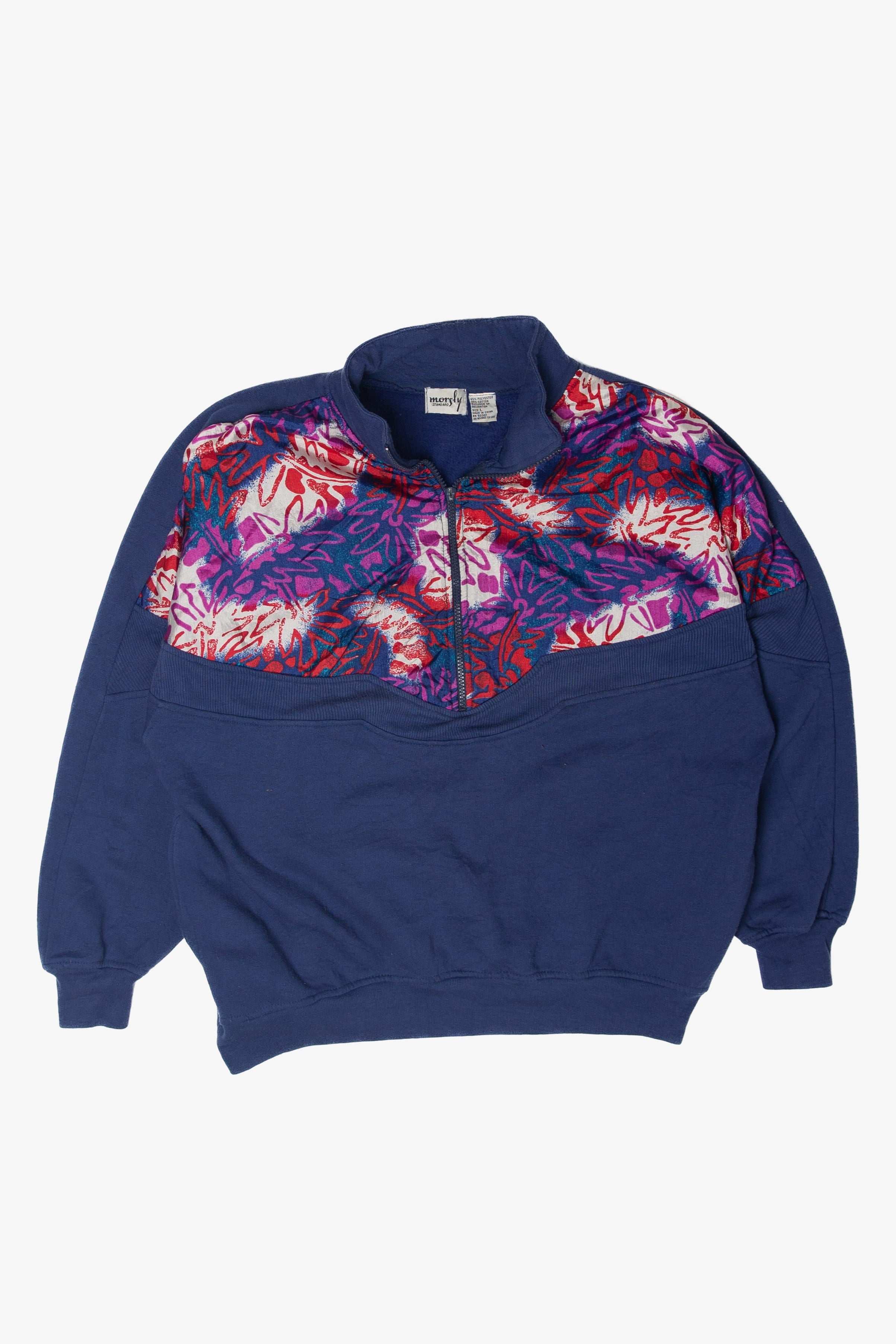 Vintage Morsly Standard Half-Zip Sweatshirt (1990s)