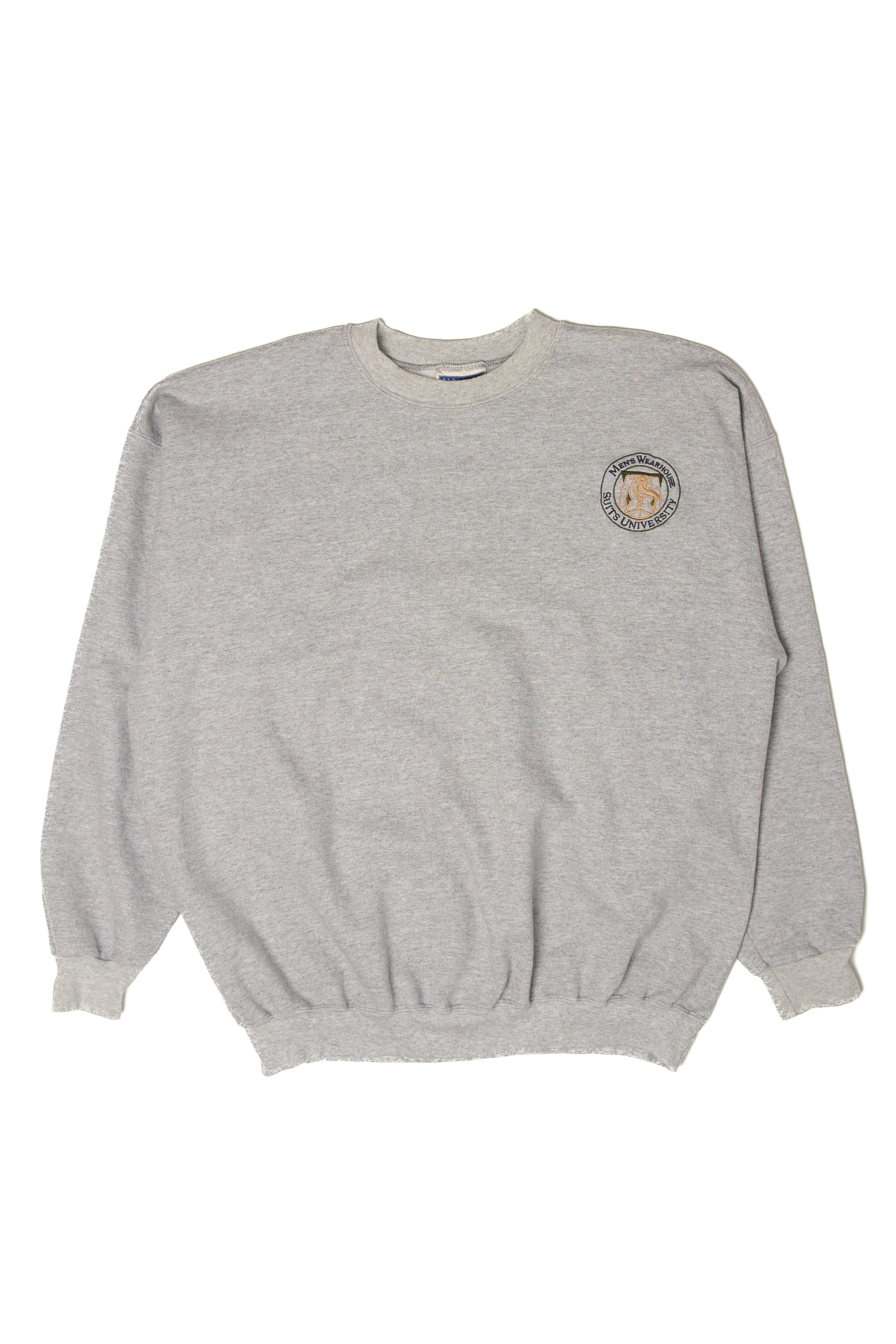 Vintage Men's Wearhouse Suits University Sweatshirt (1990s)