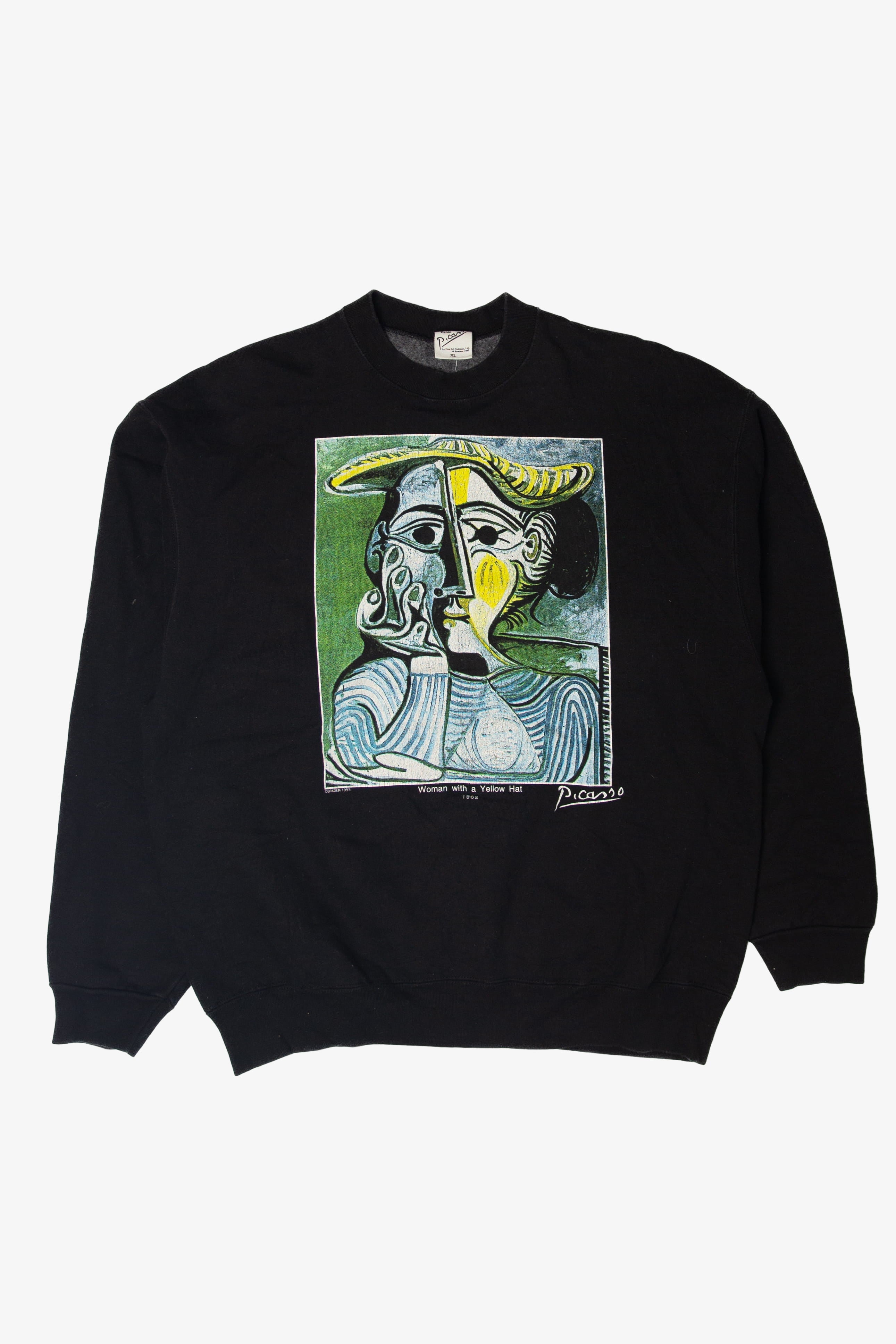 Vintage Pablo Picasso "Woman With A Yellow Hat" Sweatshirt (1990s)