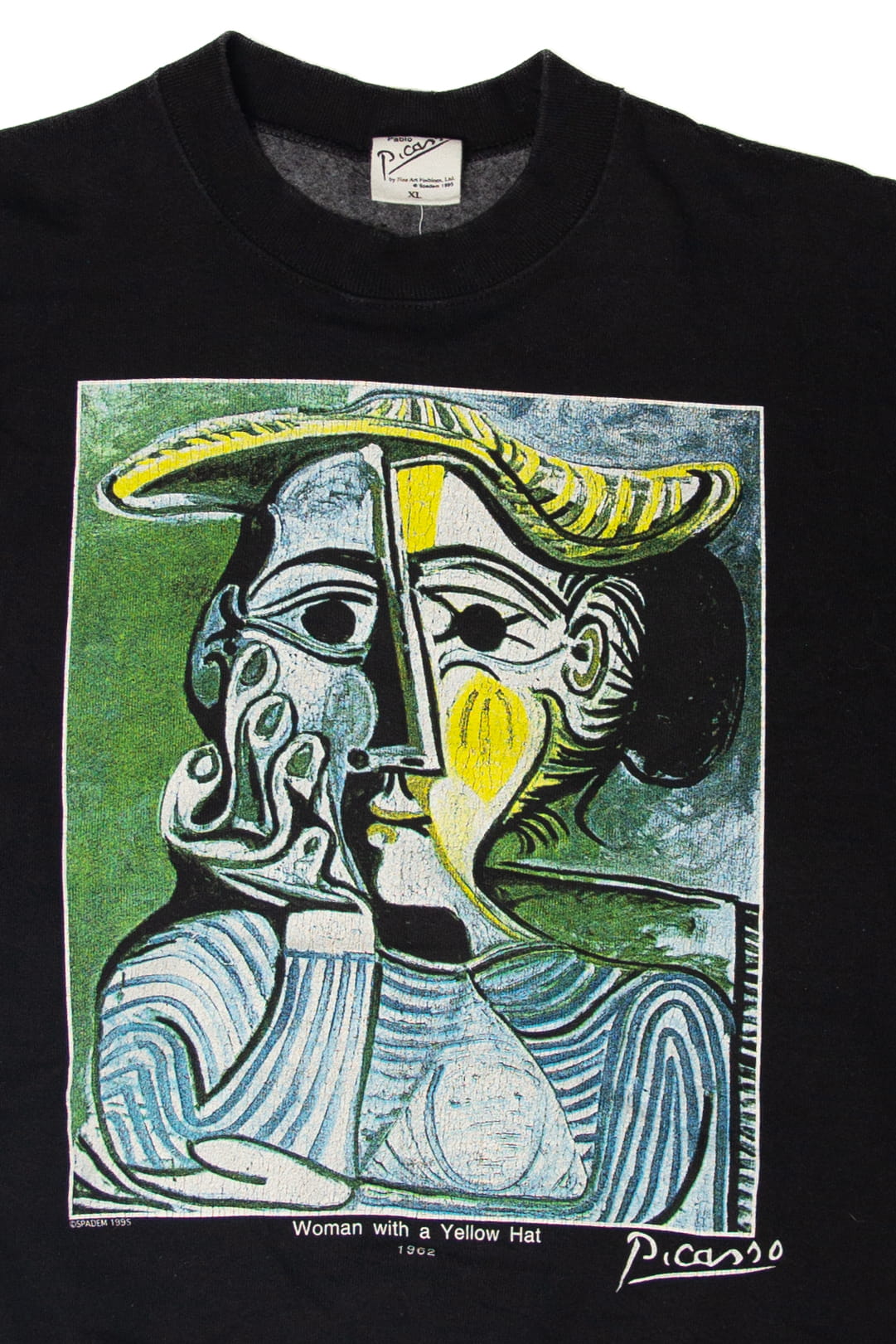 Vintage Pablo Picasso "Woman With A Yellow Hat" Sweatshirt (1990s)