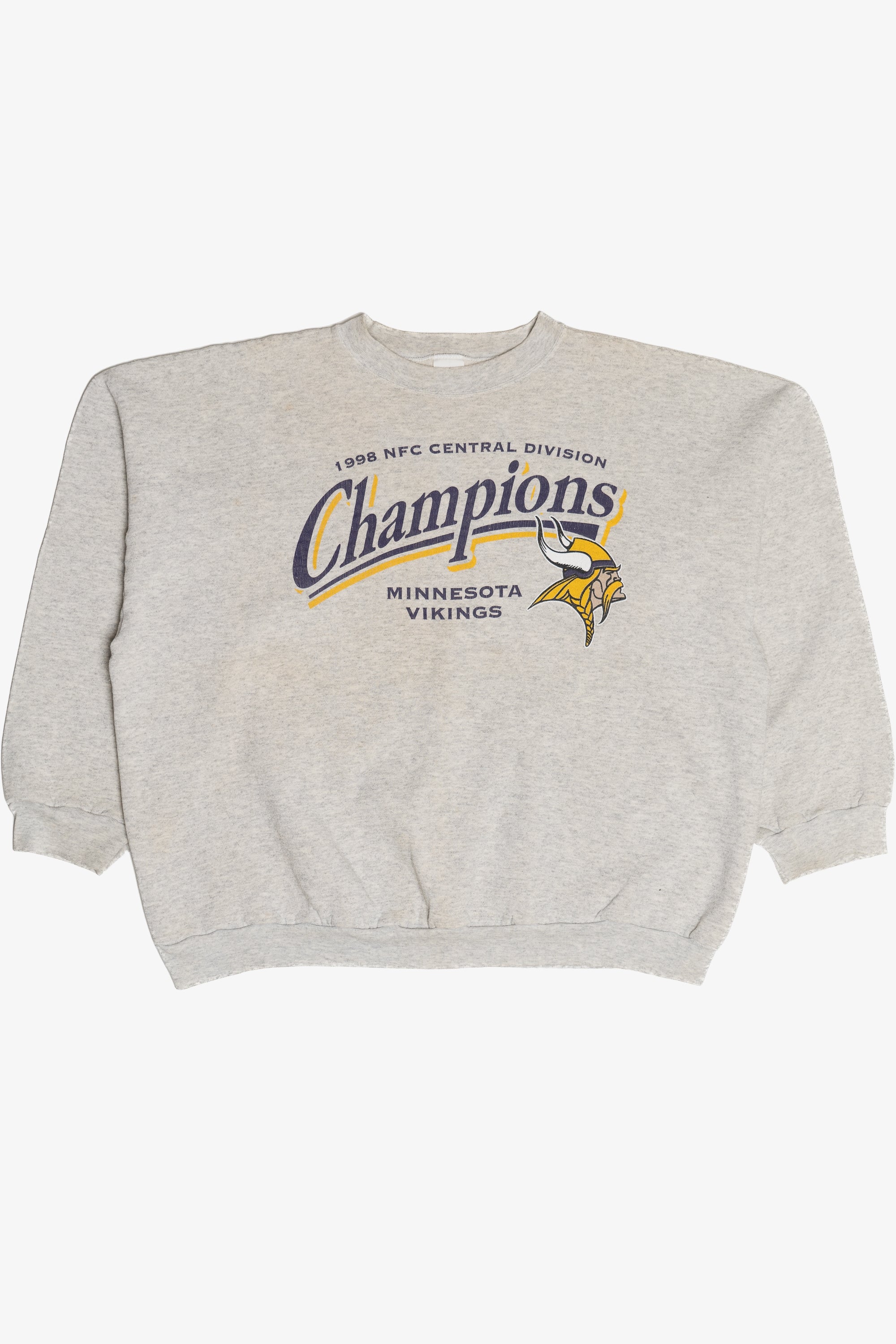Vintage MN Vikings "1998 NFC Central Division Champions" Logo 7 Sweatshirt (1990s)