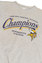 Vintage MN Vikings "1998 NFC Central Division Champions" Logo 7 Sweatshirt (1990s)