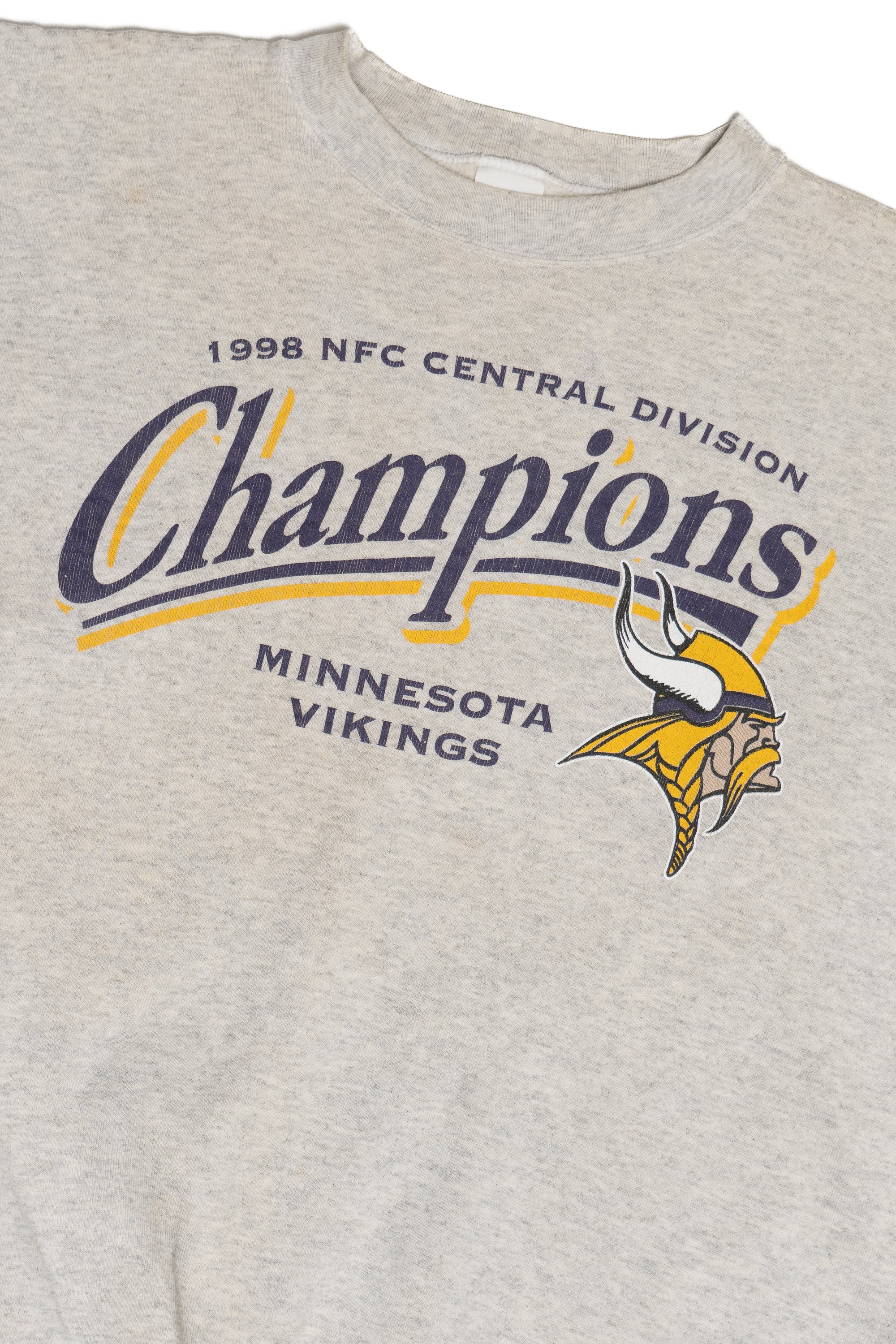 Vintage MN Vikings "1998 NFC Central Division Champions" Logo 7 Sweatshirt (1990s)
